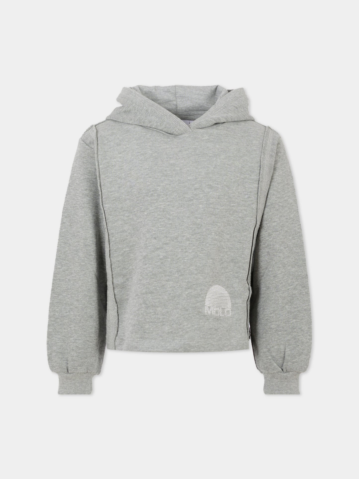Felpa Madison grigia per bambini con logo,Molo,2W25J307 1046