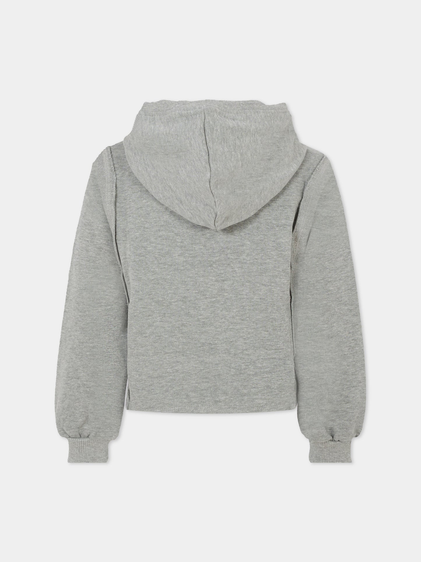 Felpa Madison grigia per bambini con logo,Molo,2W25J307 1046