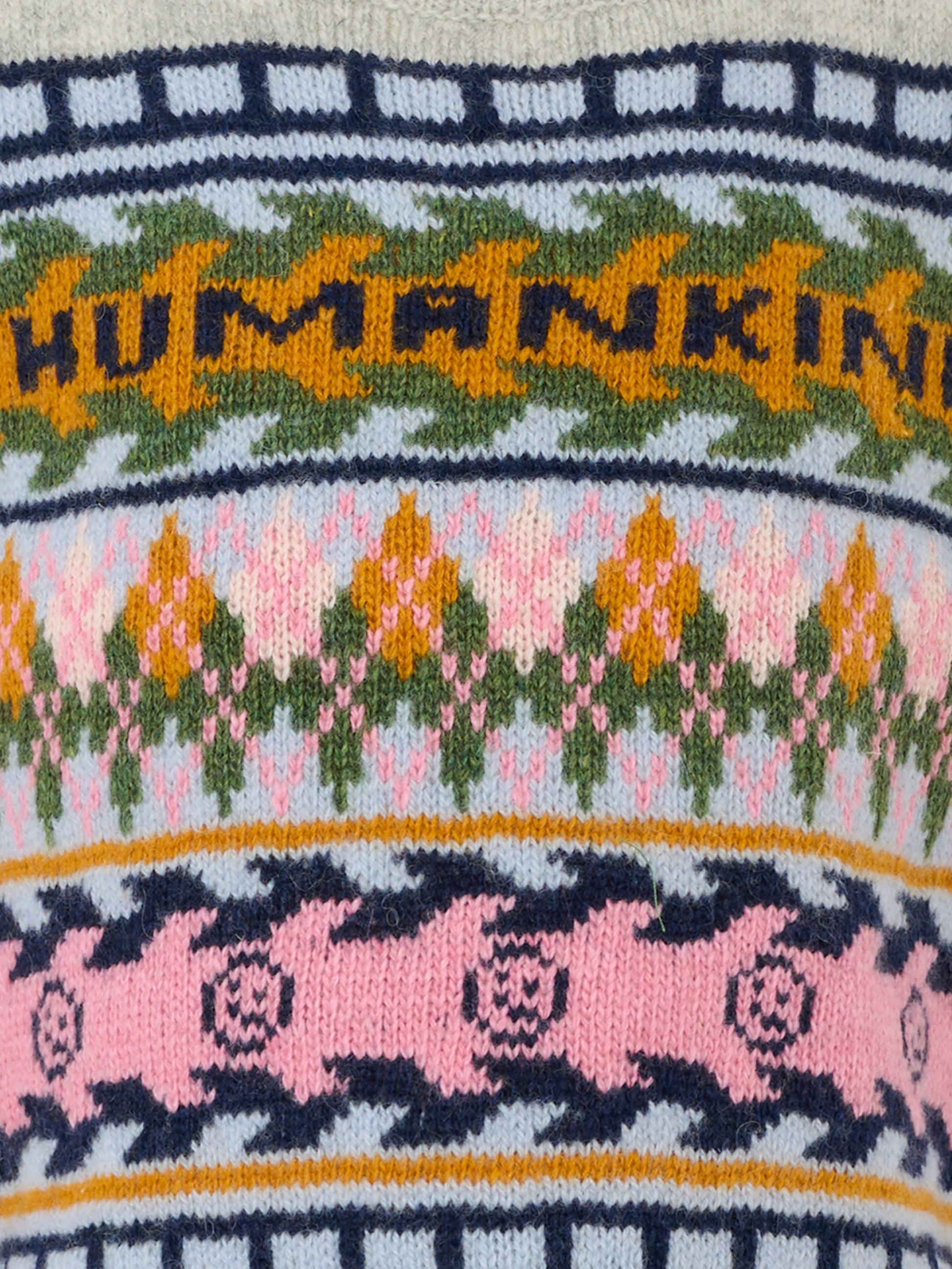 Maglia gilet Grace multicolor per bambina con motivo jacquard,Molo,2W25K101 4956