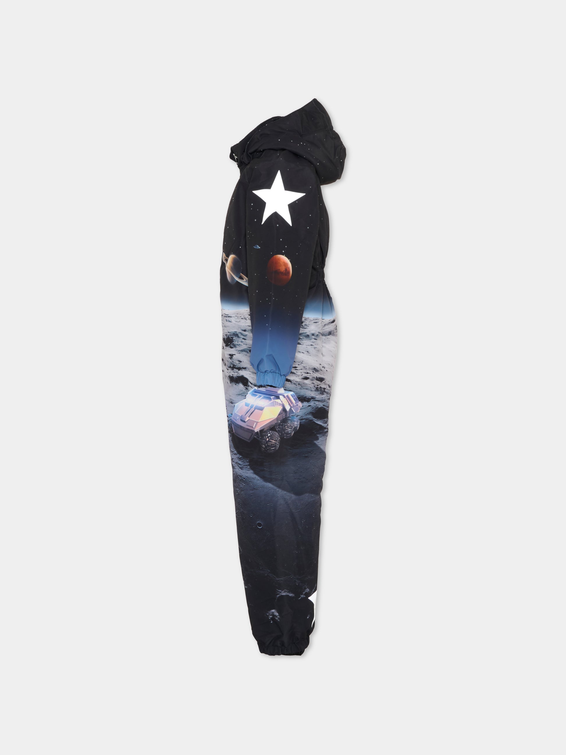 Tuta da neve Polar nera per bambino con stampa spazio,Molo,5W25N202 4950