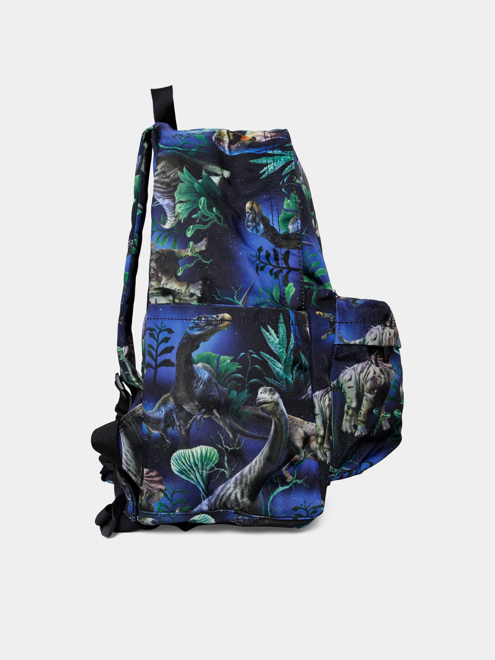 Zaino Mio blu per bambino con dinosauri all over,Molo,7W25V201 9419