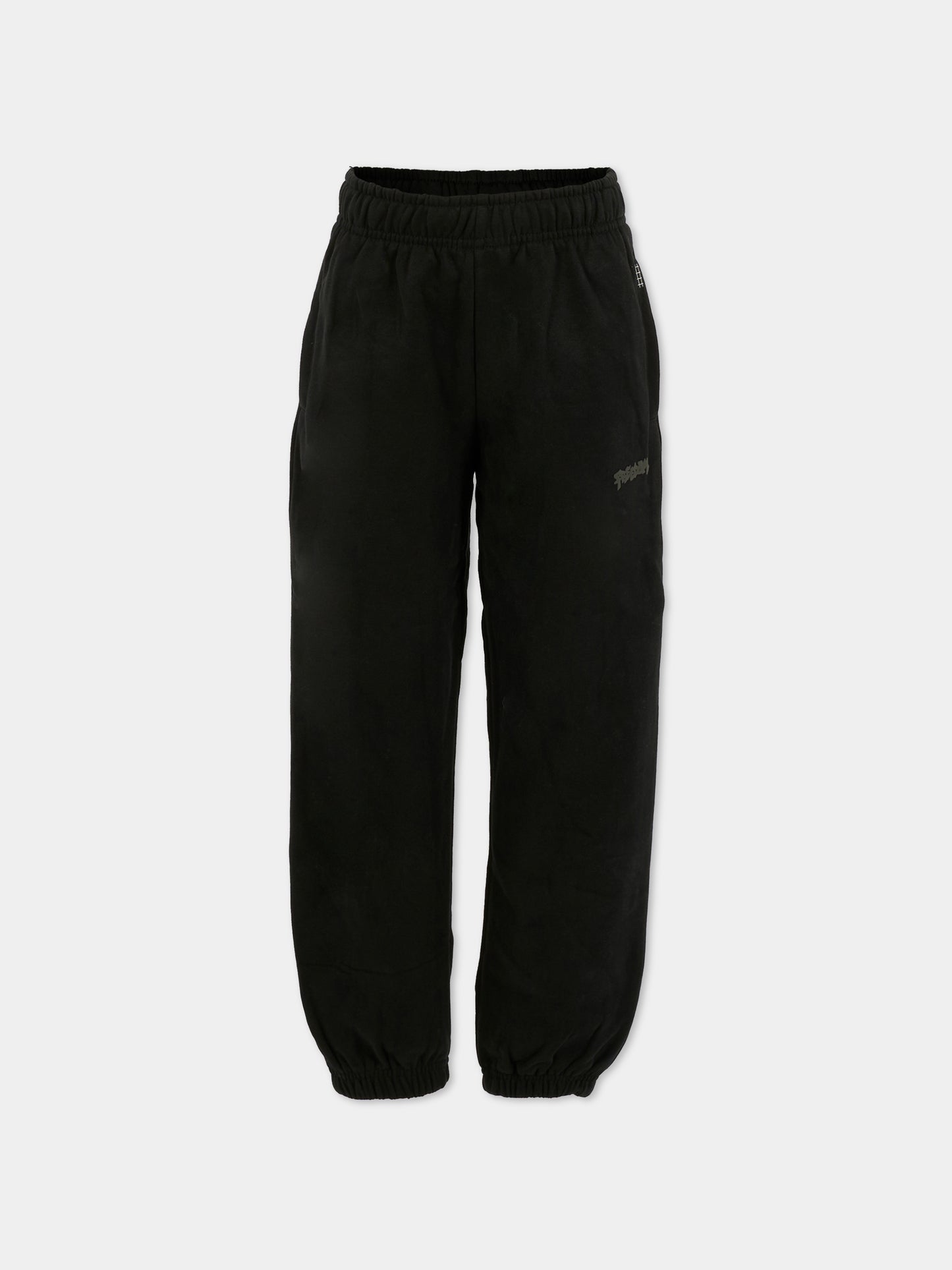 Pantaloni Adan nero per bambini con scritta,Molo,1W25I202 0099