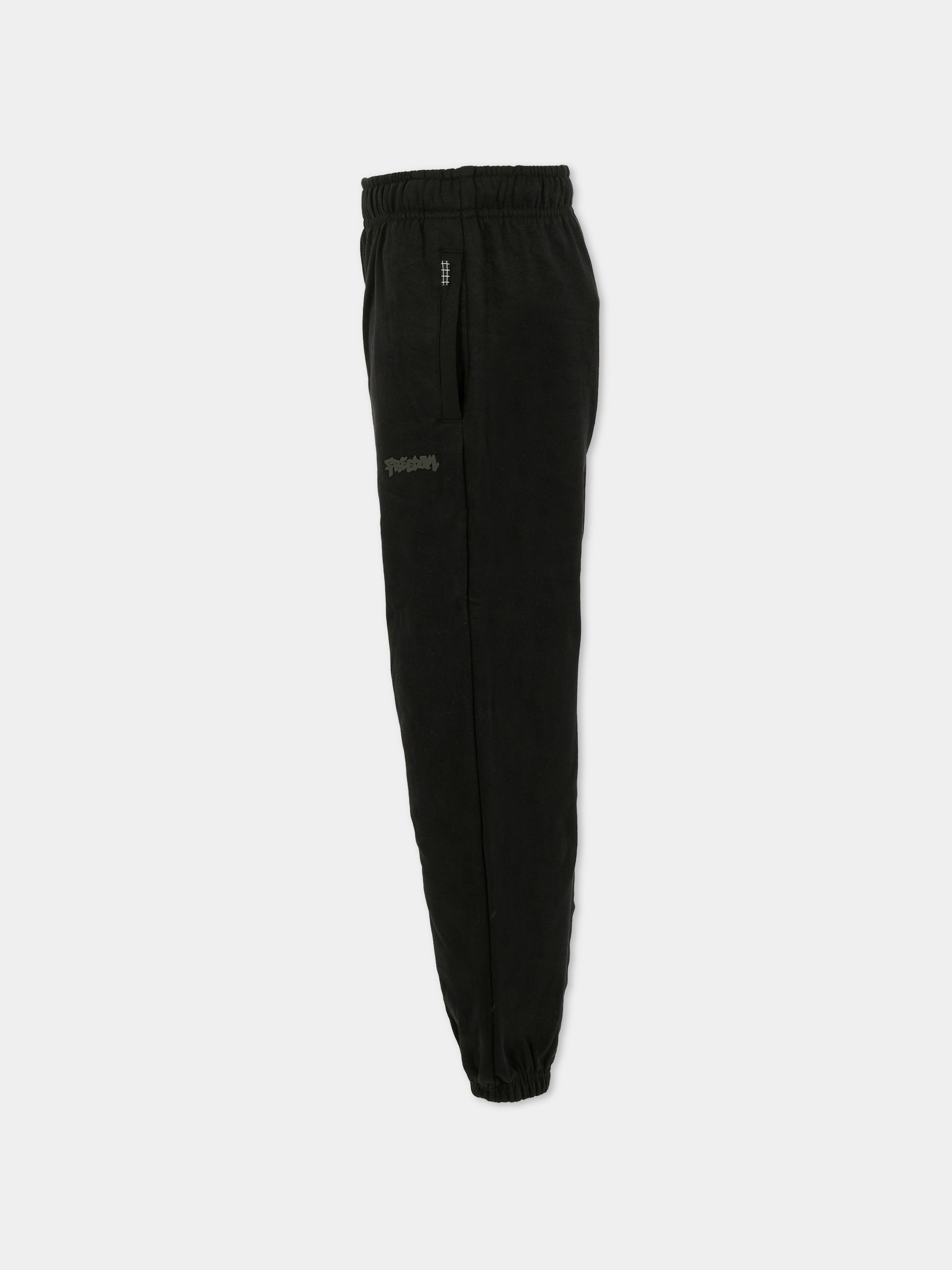 Pantaloni Adan nero per bambini con scritta,Molo,1W25I202 0099