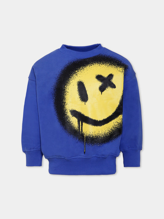 Felpa Mar blu per bambino con smile,Molo,1W25J205 5192