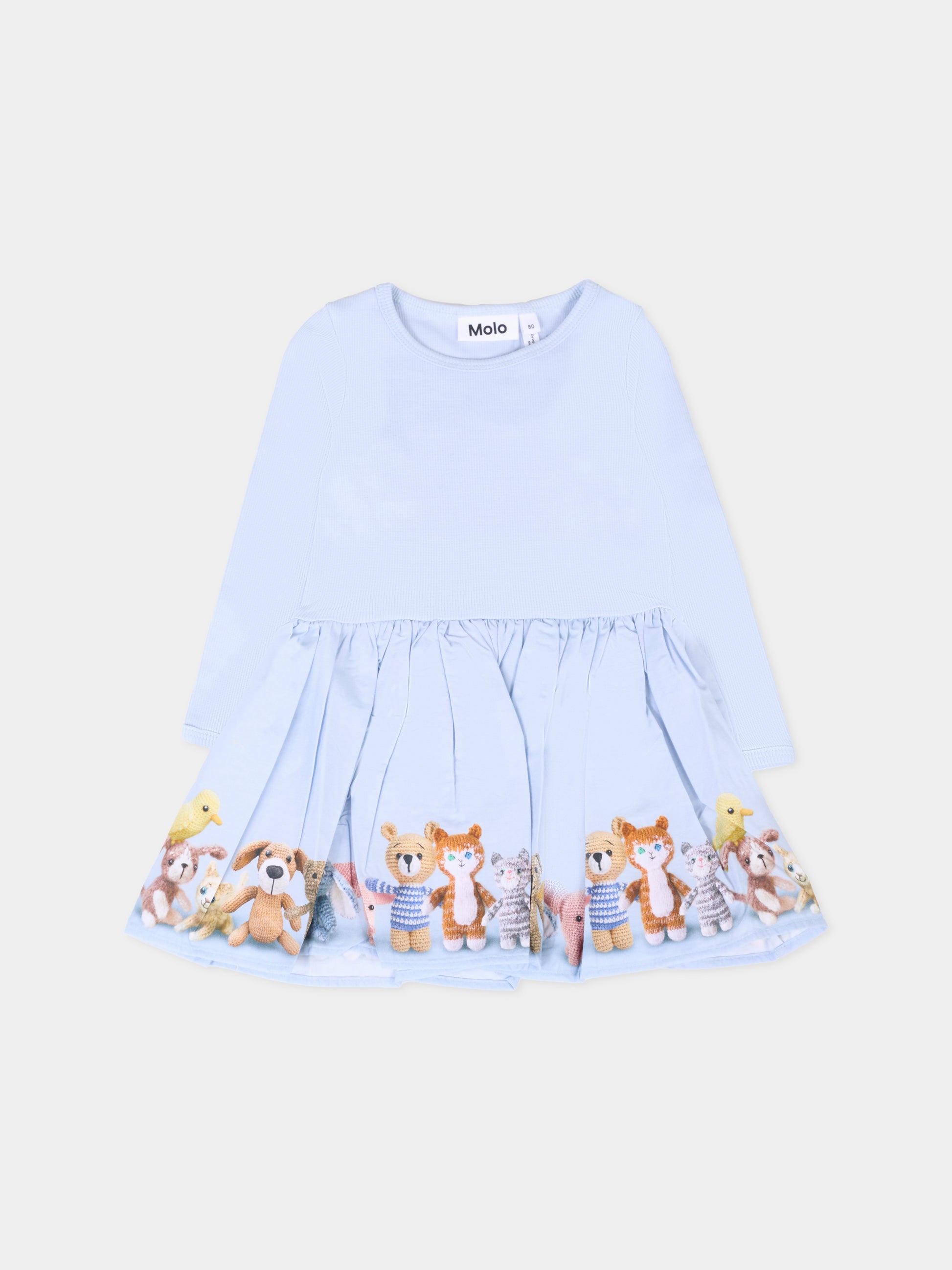 Vestito Candie azzurro per neonata,Molo,4W25E203 9632