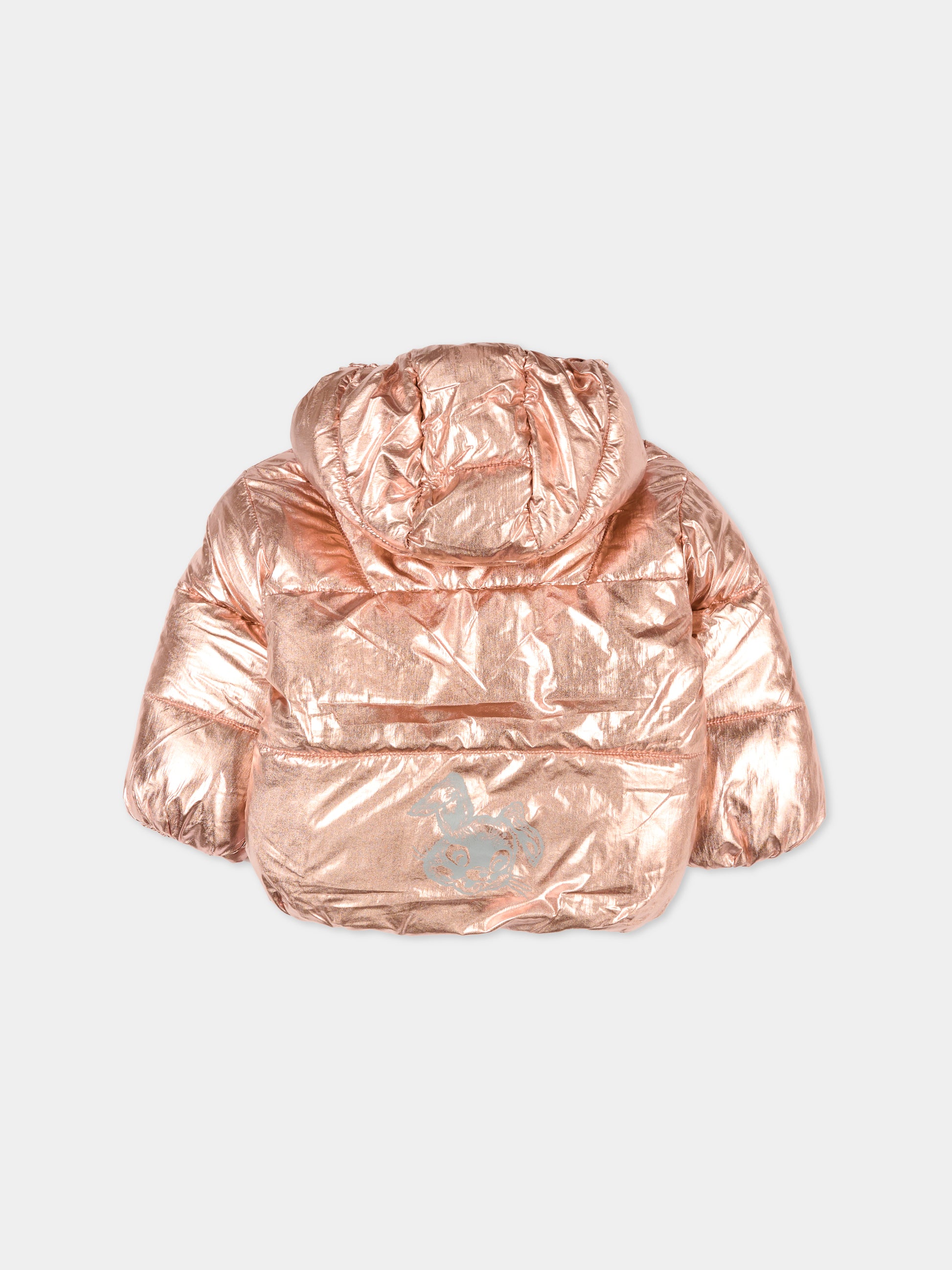 Piumino Harpo rosa per neonata con coniglio,Molo,5W25M318 5399