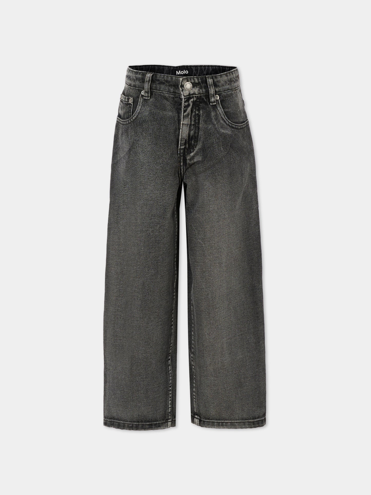 Jeans Aiden grigi per bambini,Molo,6W25I105 9398