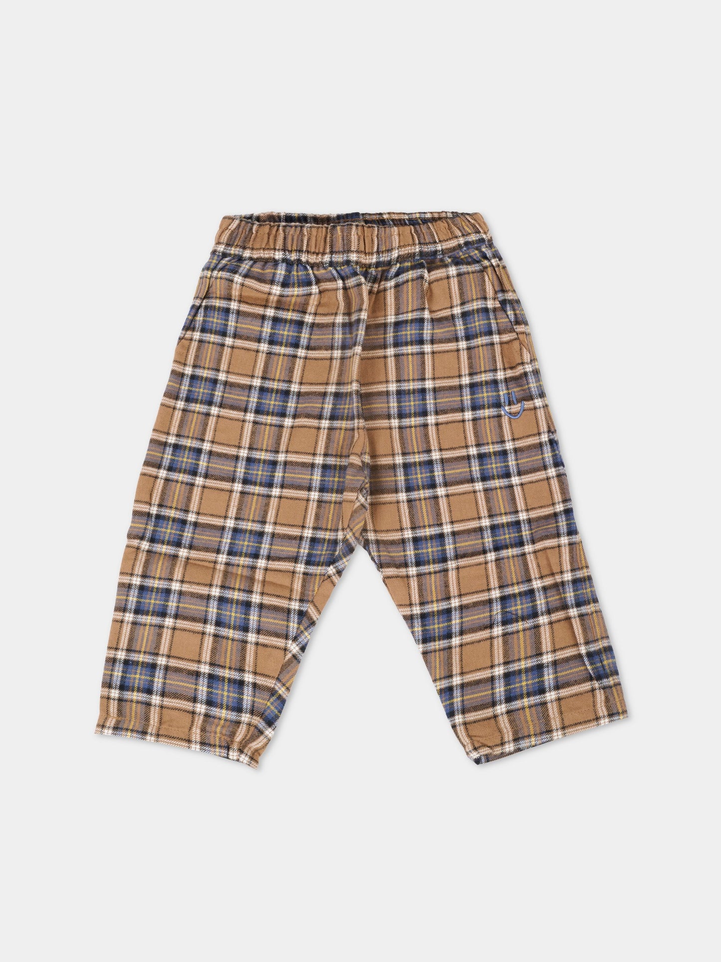 Pantaloni marroni per neonato con smile,Molo,6W25I111 5981