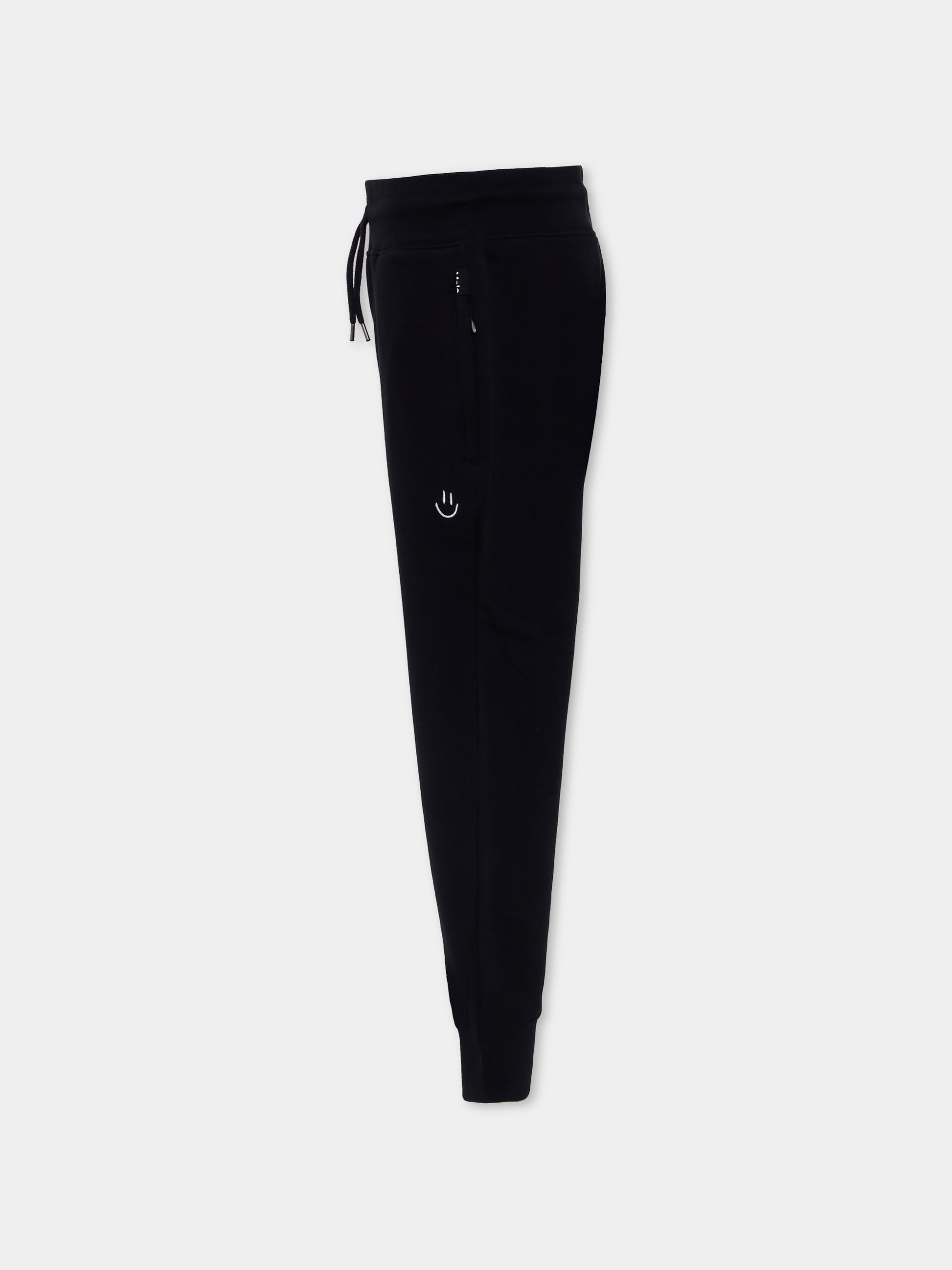 Pantaloni Alvar neri per bambini con smile,Molo,6W25I202 0099