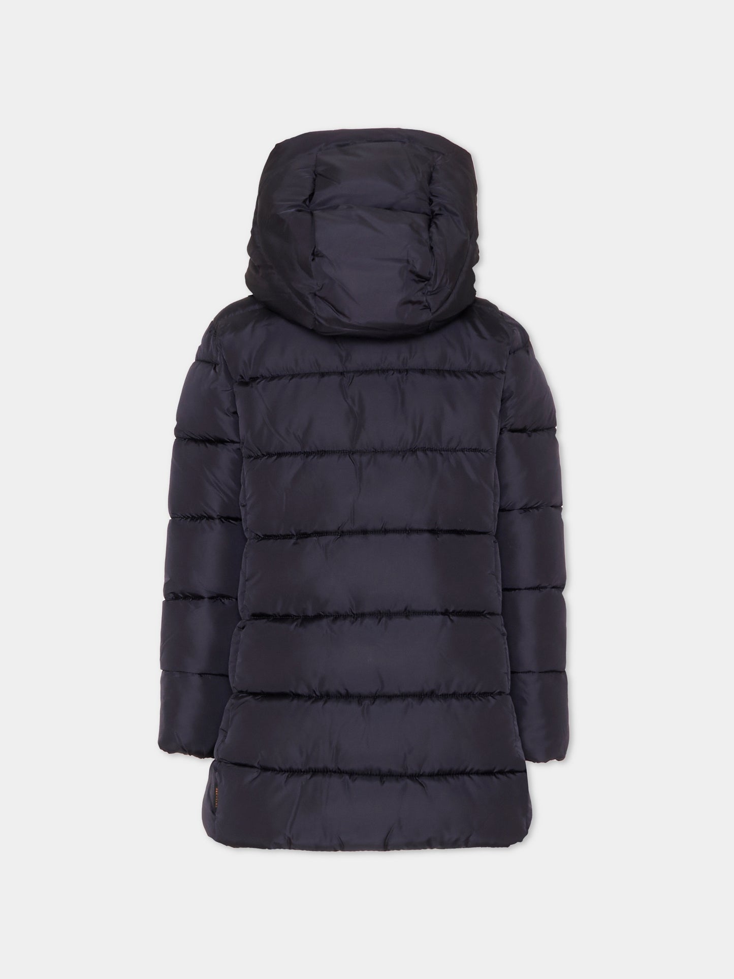 Piumino Ginny blu per bambina con logo,Save The Duck Kids,J43110G MEGA21 10000