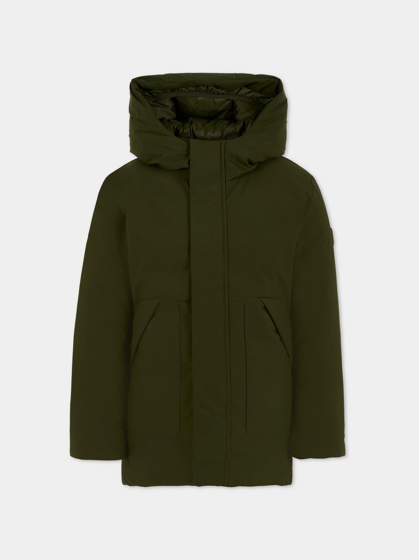 Piumino verde per bambino con logo,Save The Duck Kids,J41447B MATT21 50071