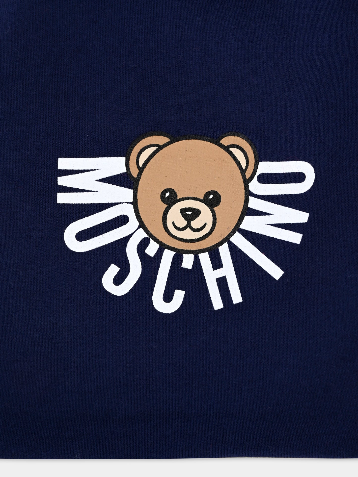 Berretto blu per bambini con logo e Teddy Bear,Moschino Kids,HMX02M LDA17 40016