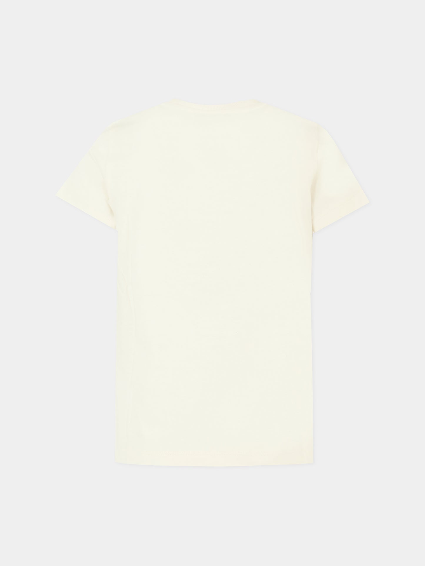 T-shirt avorio per bambini con Teddy Bear e logo,Moschino Kids,HPM058 LAA34 10063