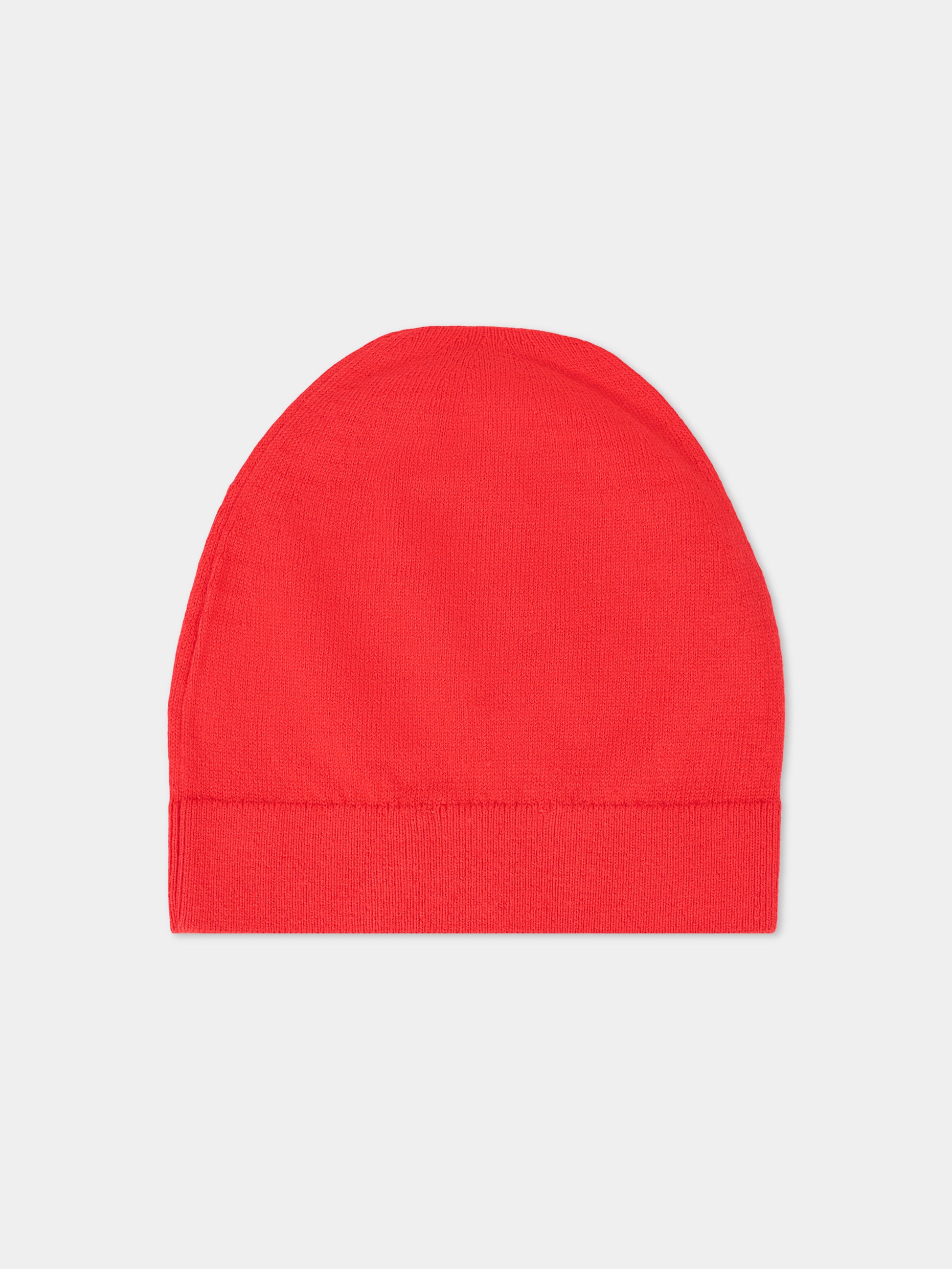 Berretto rosso per bambini con Teddy Bear e logo,Moschino Kids,HUX02O LHE43 50109