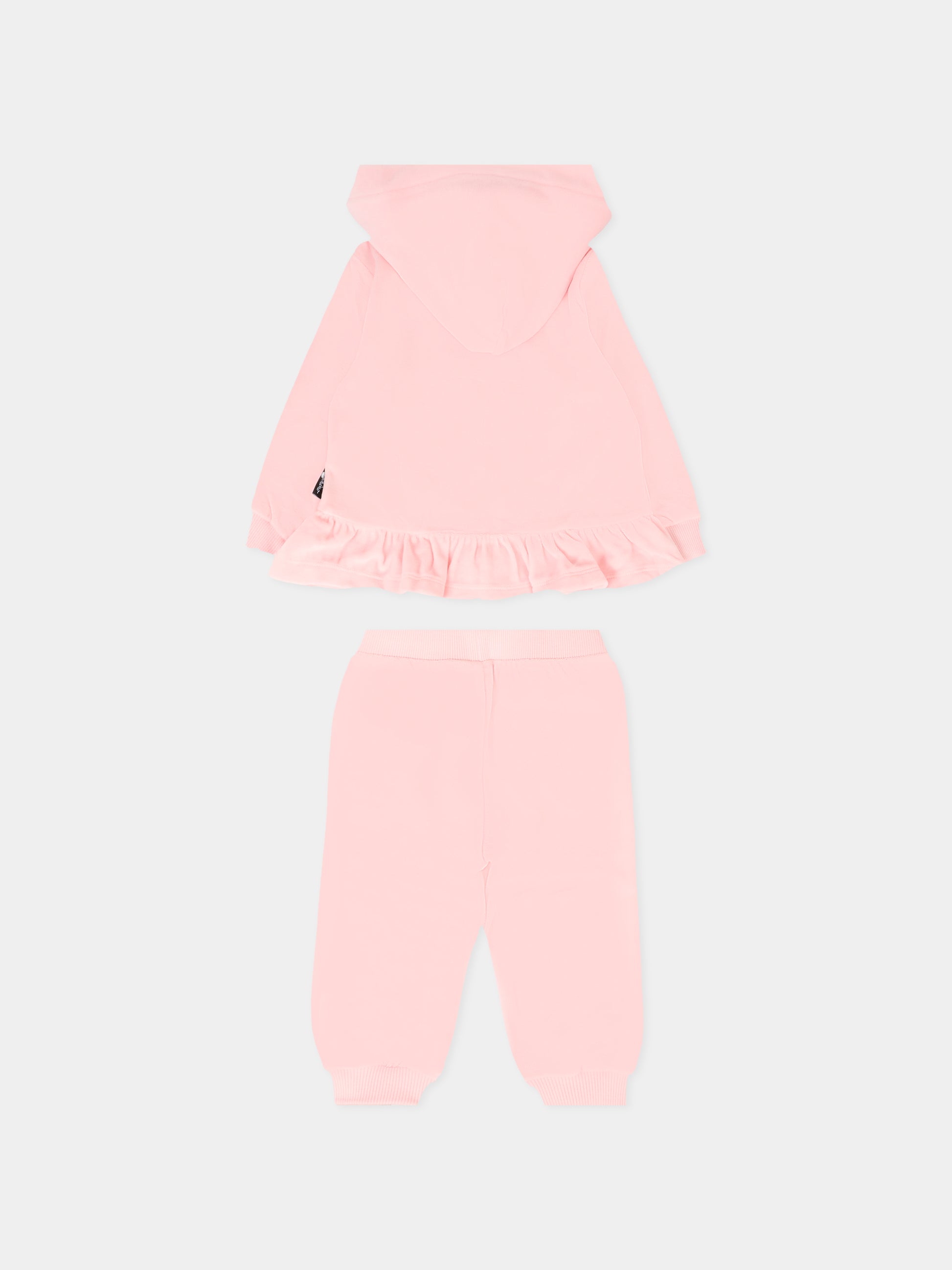 Completo rosa per neonata con Teddy Bear,Moschino Kids,MDK03B LGA07 50209