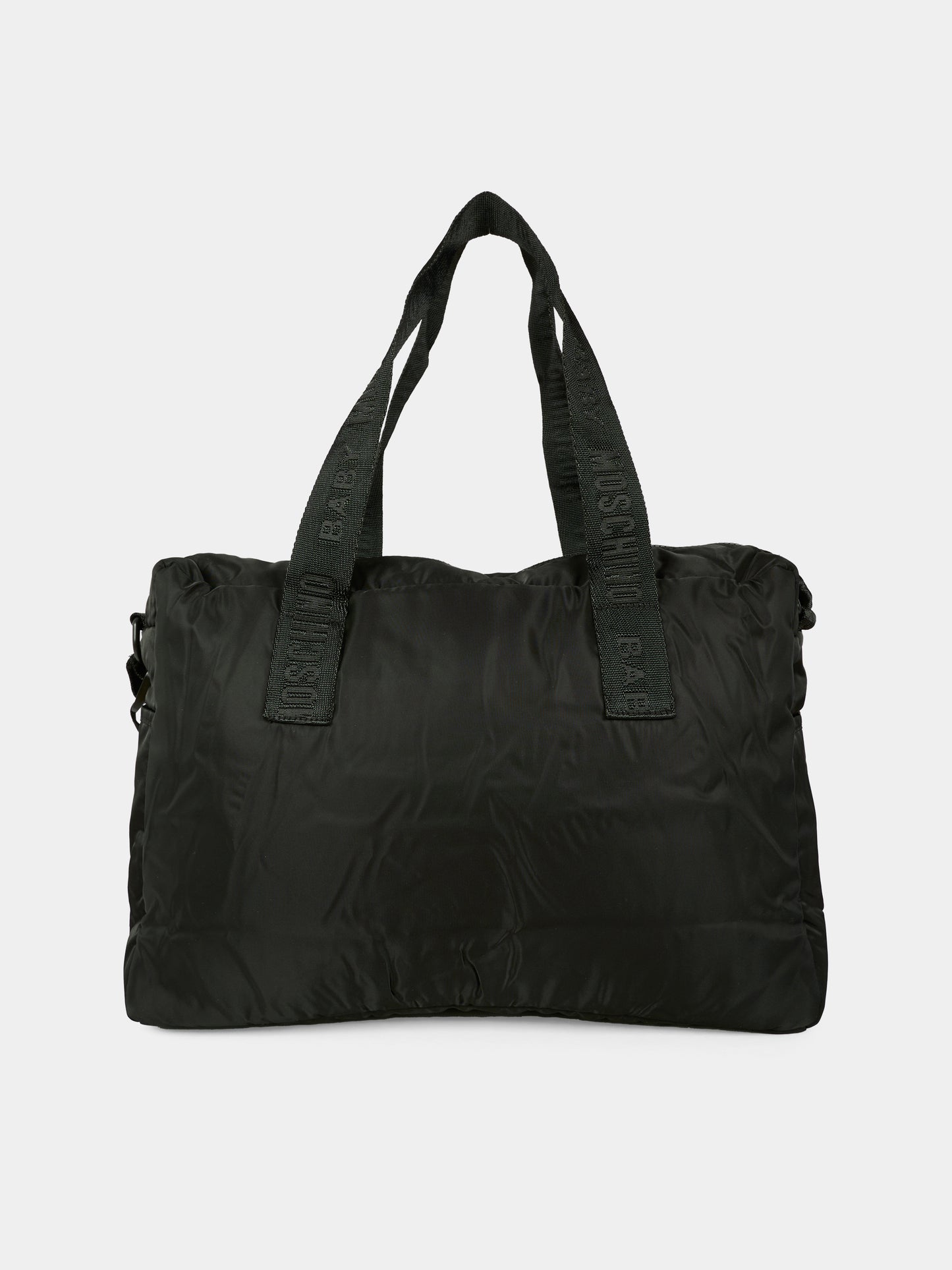 Borsa mamma nera per neonati con Teddy Bear,Moschino Kids,MMX04K L3A89 60100