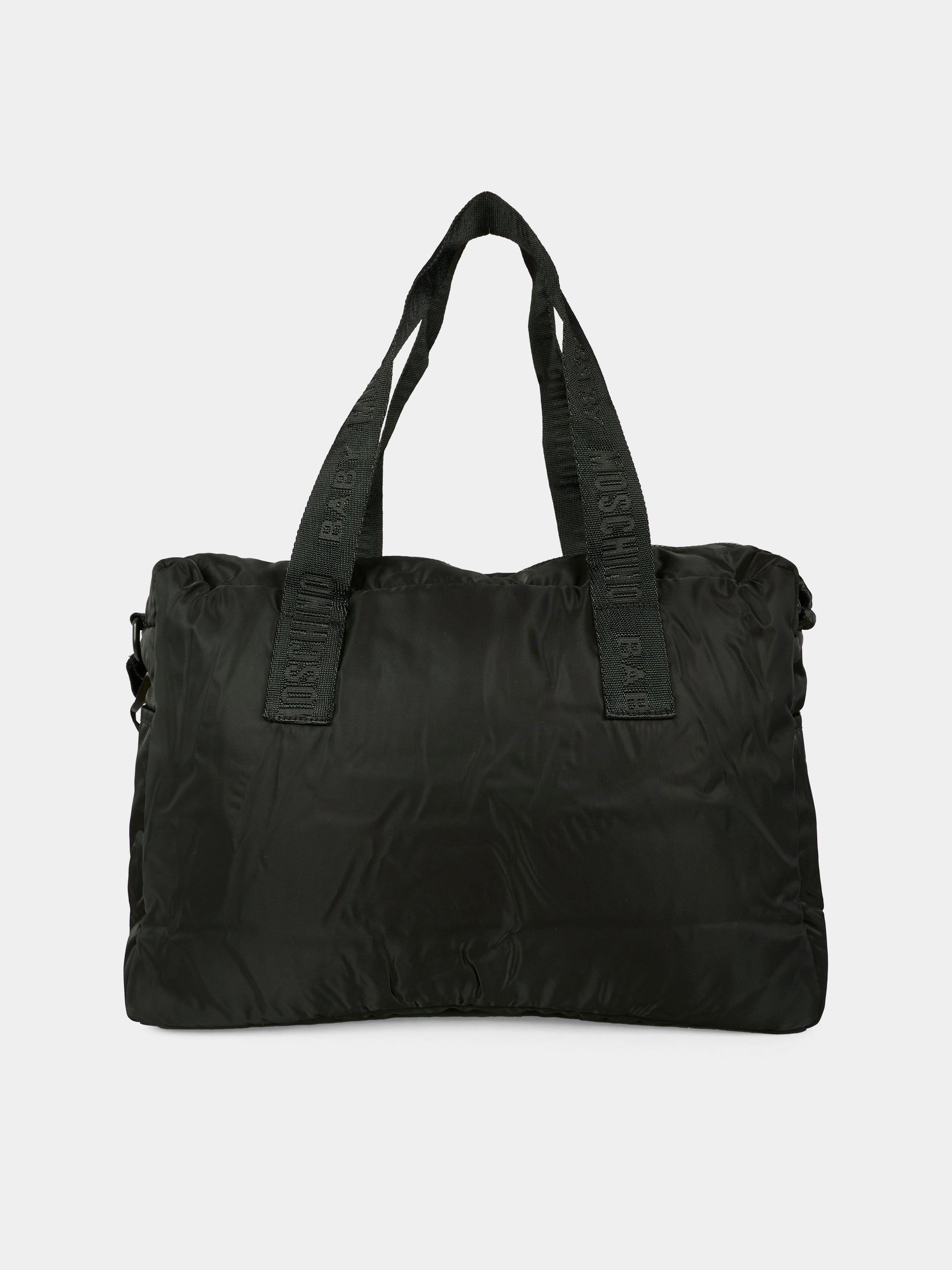 Borsa mamma nera per neonati con Teddy Bear,Moschino Kids,MMX04K L3A89 60100