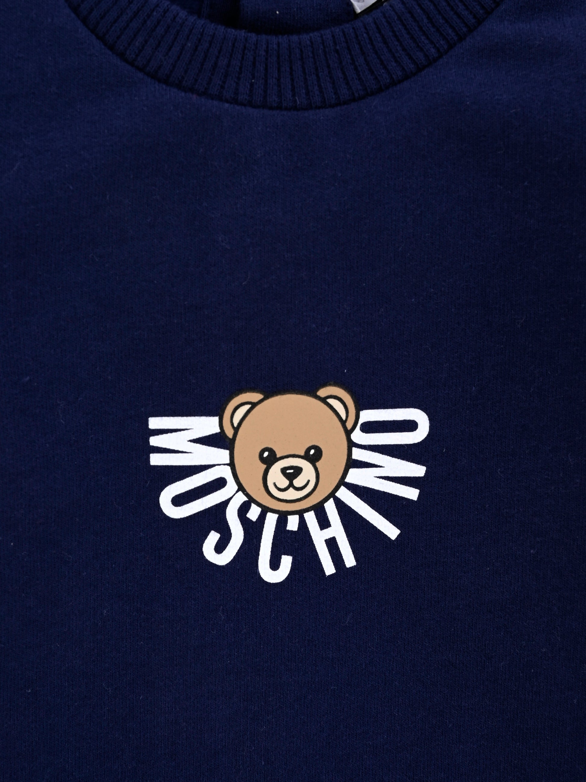 Tutina blu per neonato con Teddy Bear,Moschino Kids,MNY05L LCA40 40016