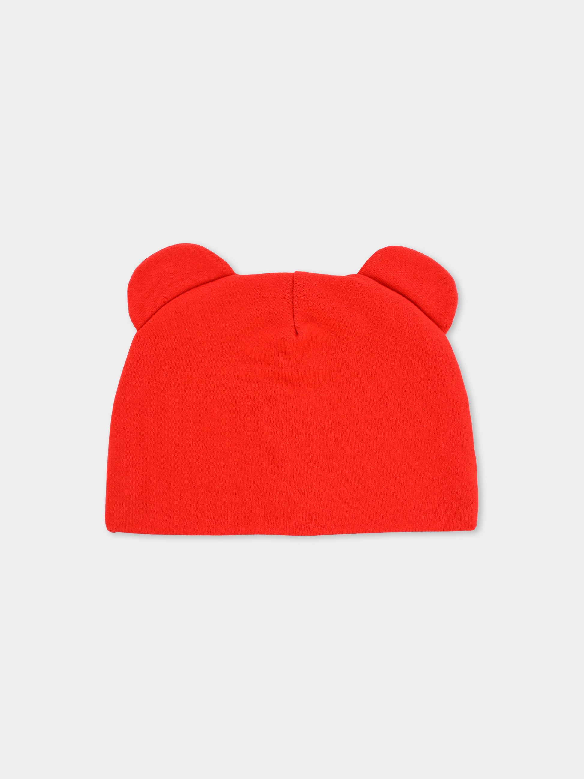 Berretto rosso per neonati con Teddy Bear,Moschino Kids,MUX05H LCA40 50109