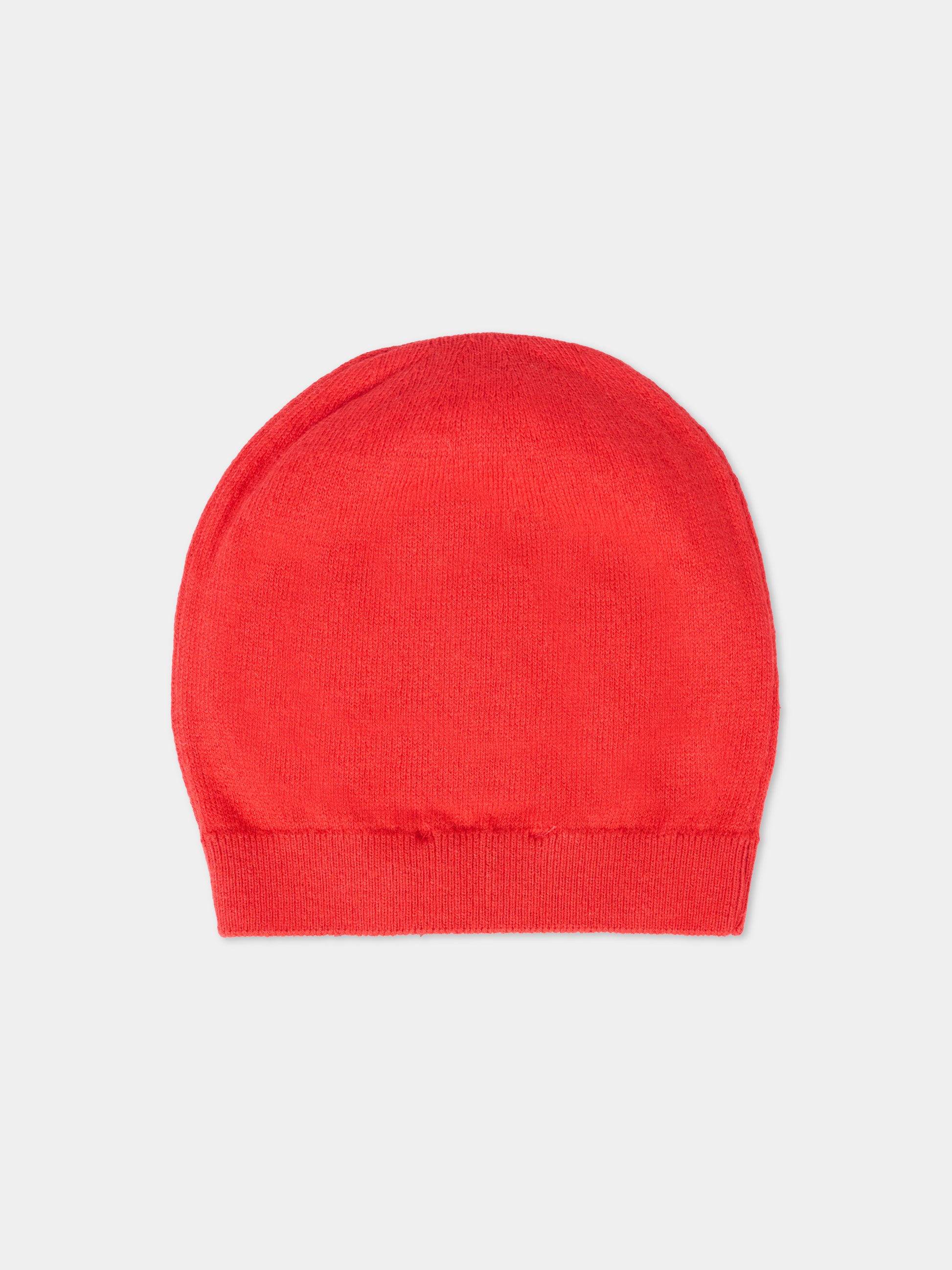 Berretto rosso per neonati con Teddy Bear e logo,Moschino Kids,MUX05K LHE43 50109