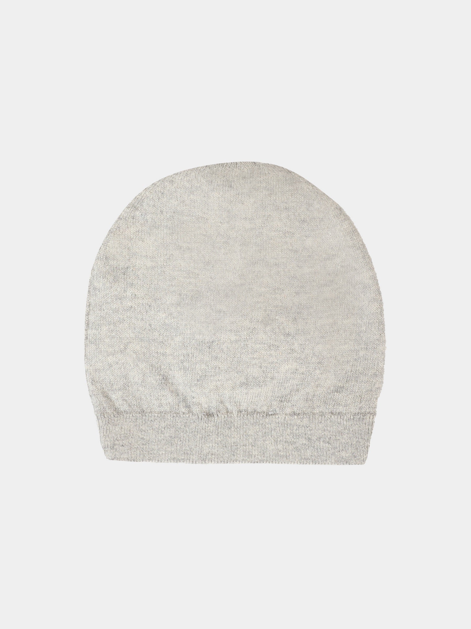 Berretto grigio per neonati con Teddy Bear e logo,Moschino Kids,MUX05K LHE43 60901