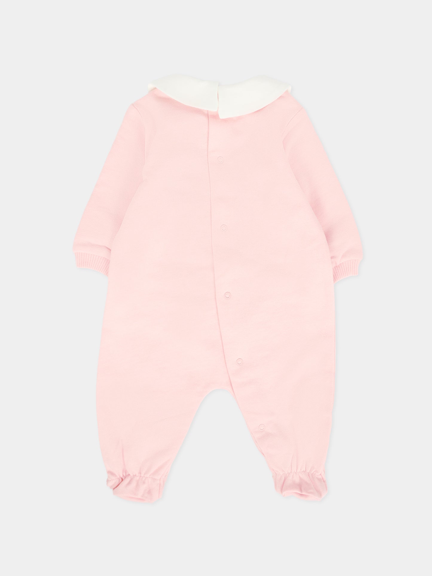 Set tutine rosa per neonata con Teddy Bear,Moschino Kids,MUY08B LCA40 50209