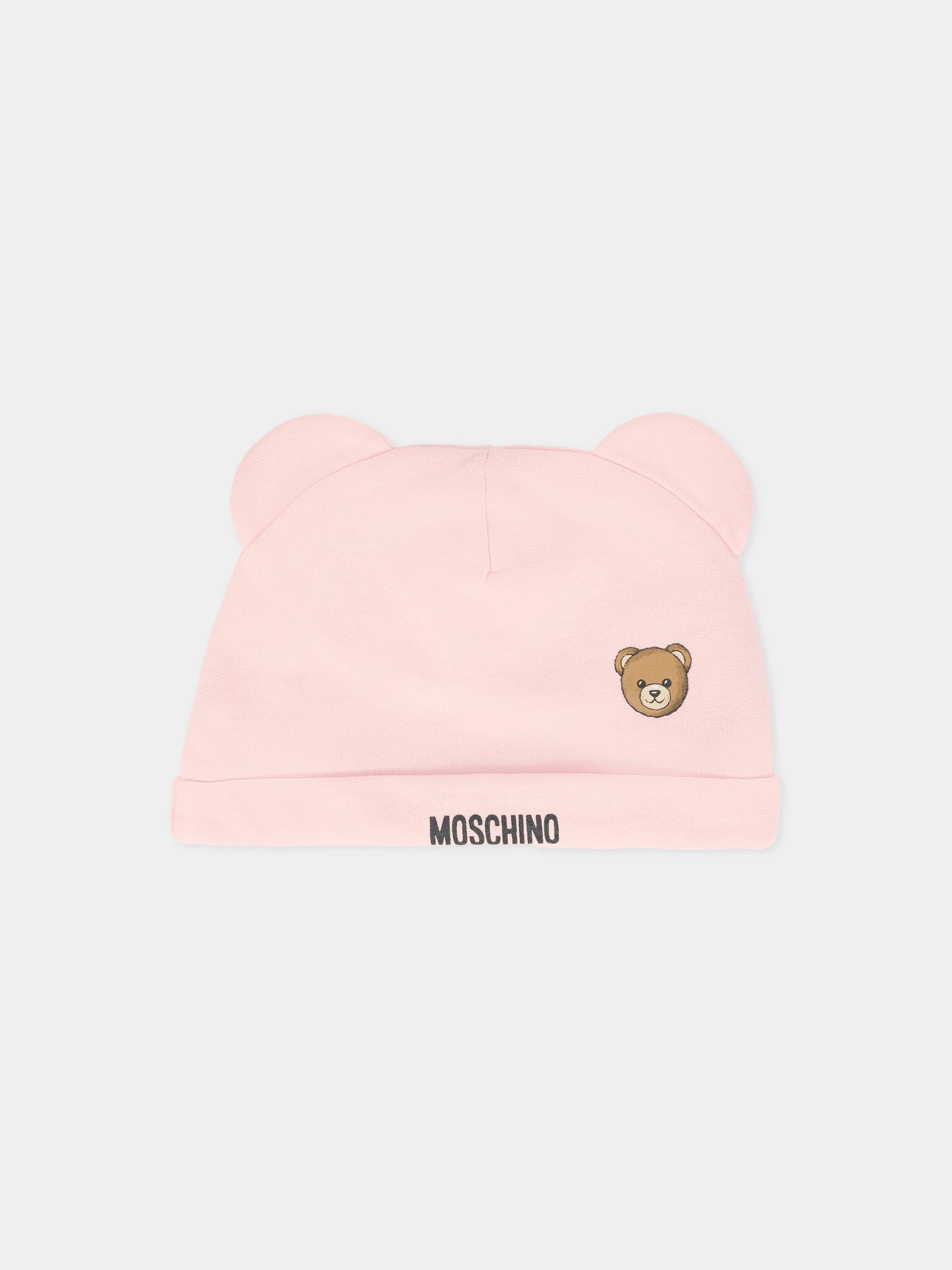 Set tutine rosa per neonata con Teddy Bear,Moschino Kids,MUY08B LCA40 50209
