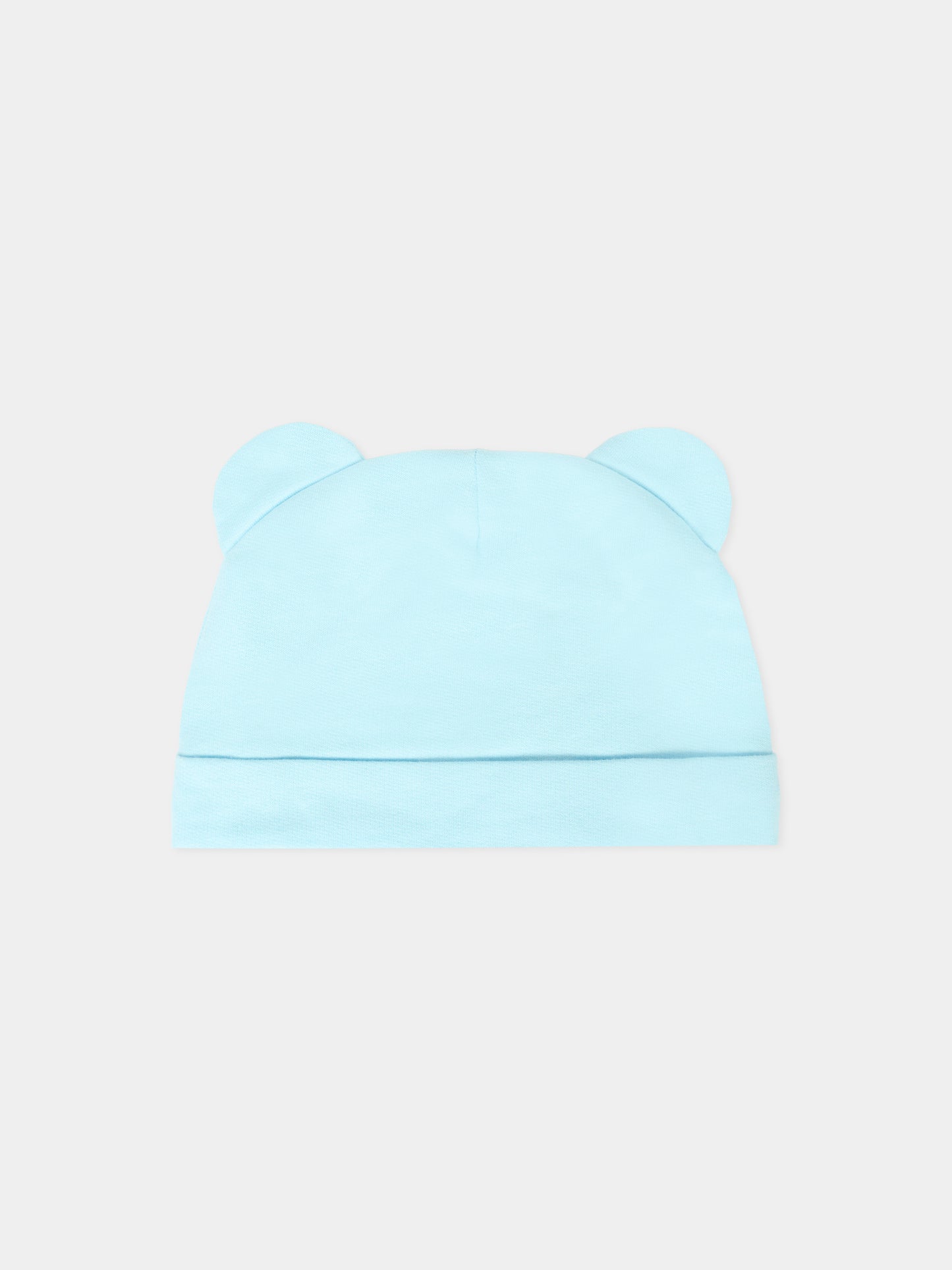 Set celeste per neonato con Teddy Bear e logo,Moschino Kids,MUY08L LCA40 40304