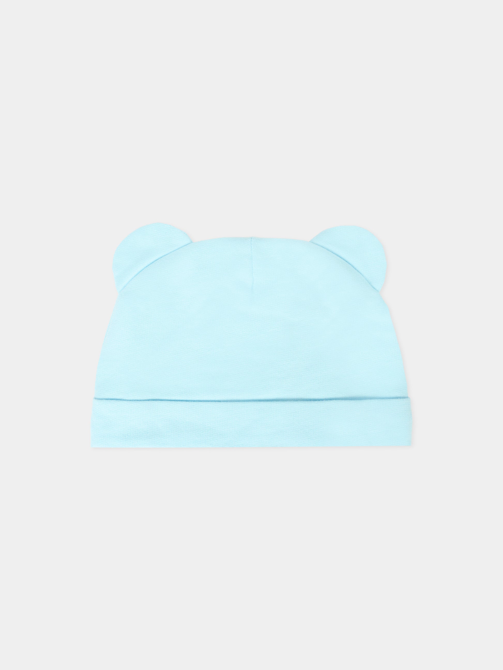 Set celeste per neonato con Teddy Bear e logo,Moschino Kids,MUY08L LCA40 40304
