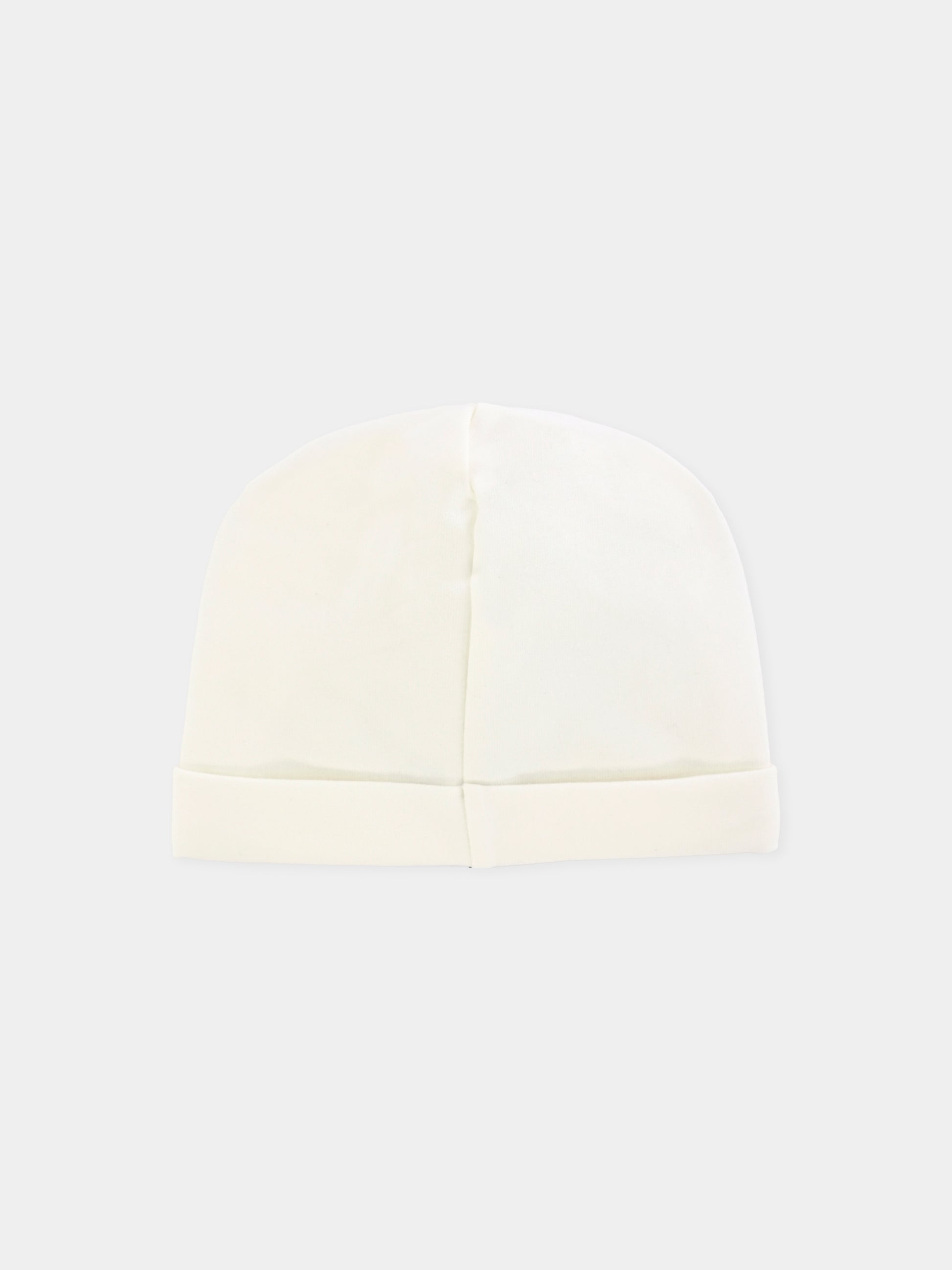 Berretto avorio per neonati con Teddy Bear,Moschino Kids,MXX031 LDA17 10063