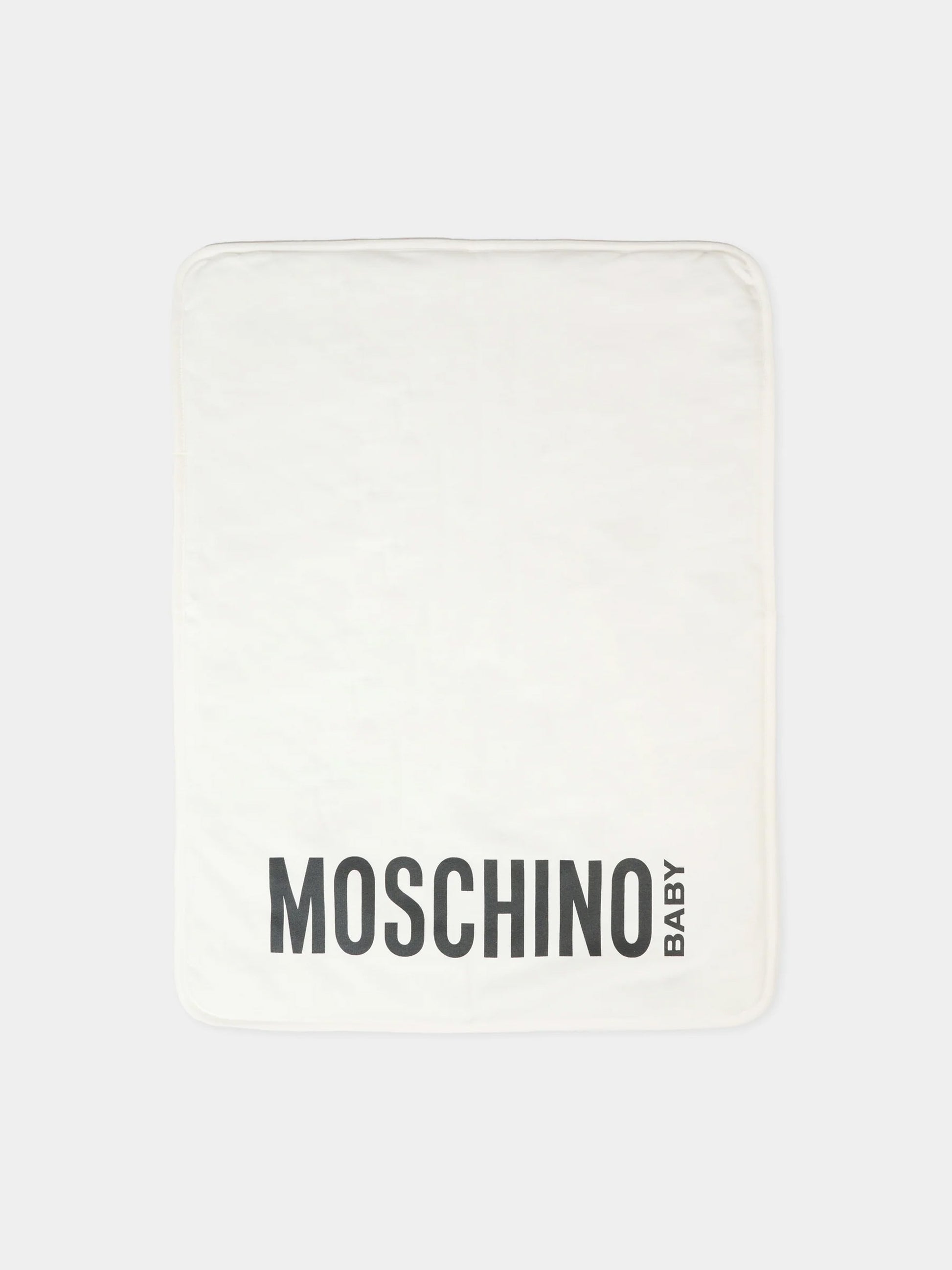 Borsa mamma avorio per neonati con Teddy Bear,Moschino Kids,MXX03D LCA40 10063