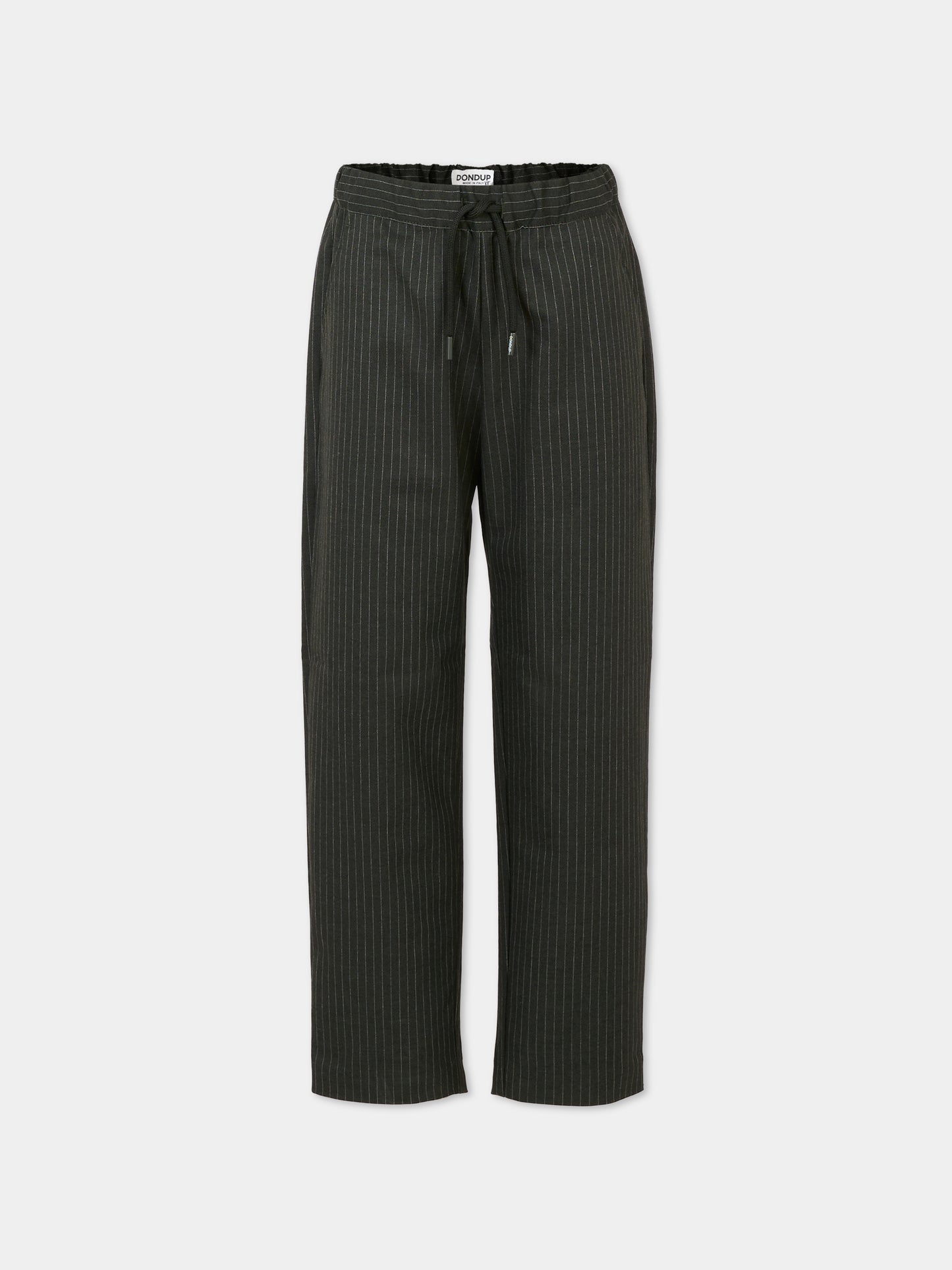 Pantaloni neri per bambino con logo,Dondup Kids,DMPA143 0 TV082 D069