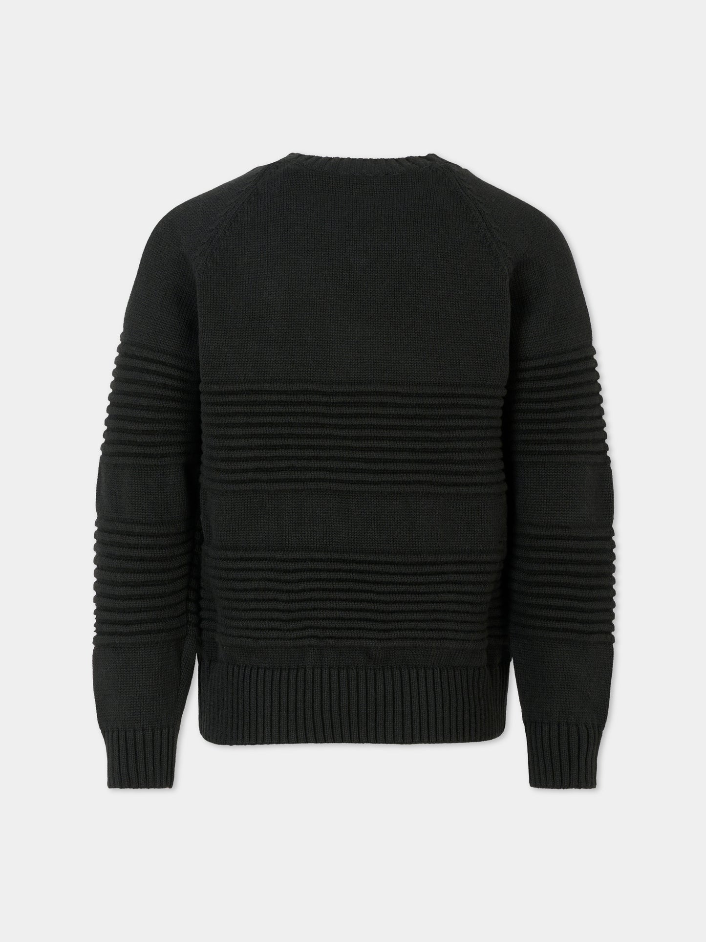 Maglione nero per bambino con logo,Dondup Kids,DMMA029 C FL011 N000