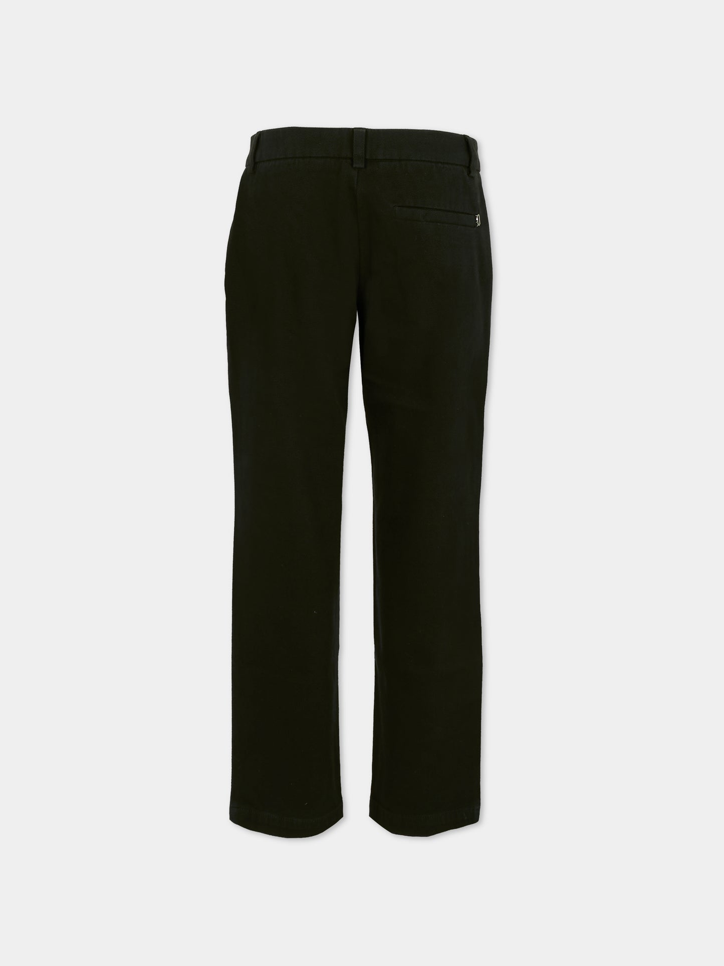 Pantaloni neri per bambino con logo,Dondup Kids,DMPA145 0 CE020 N000