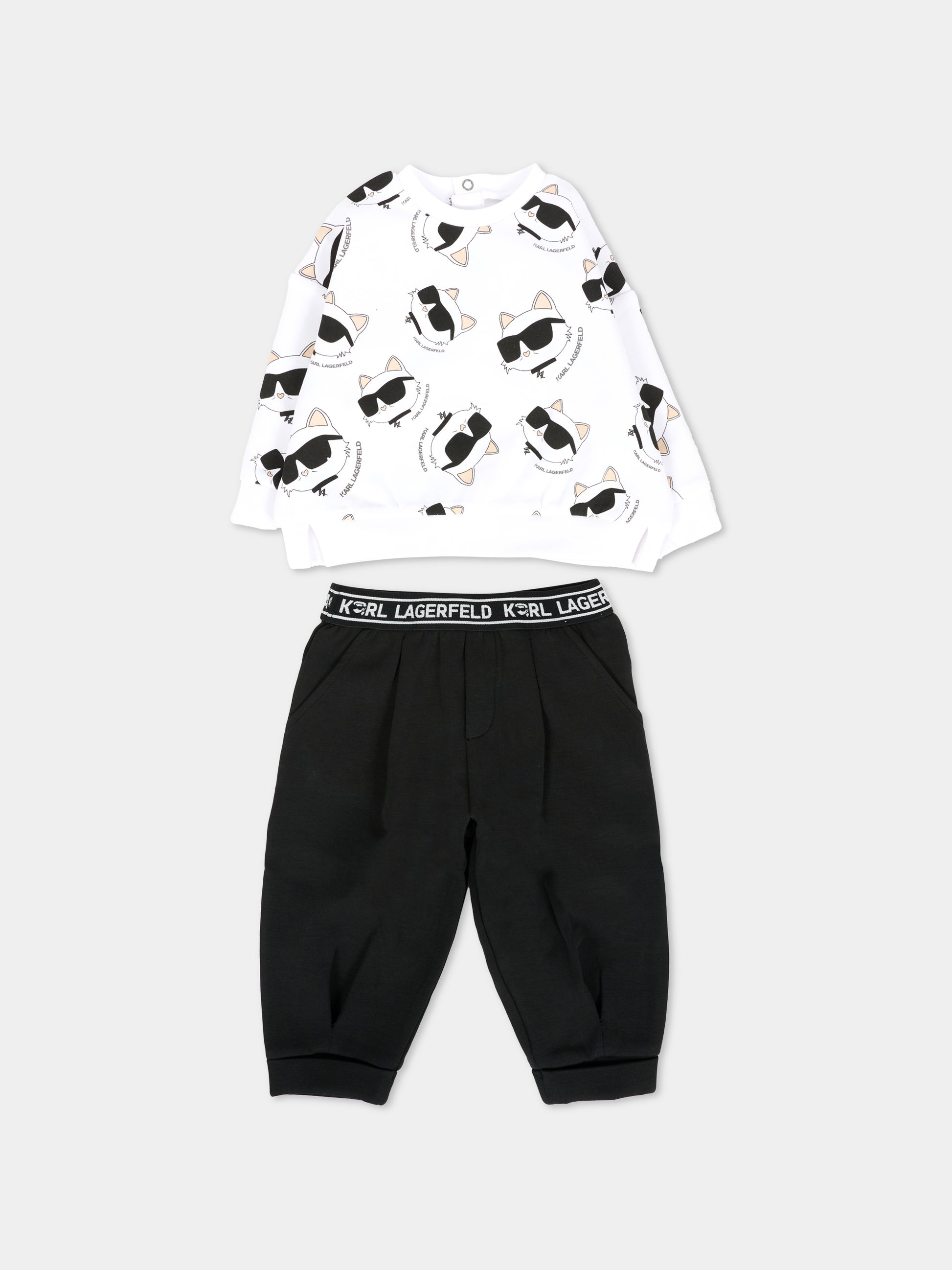 Completo nero per neonata con Choupette,Karl Lagerfeld Kids,Z30656 N50