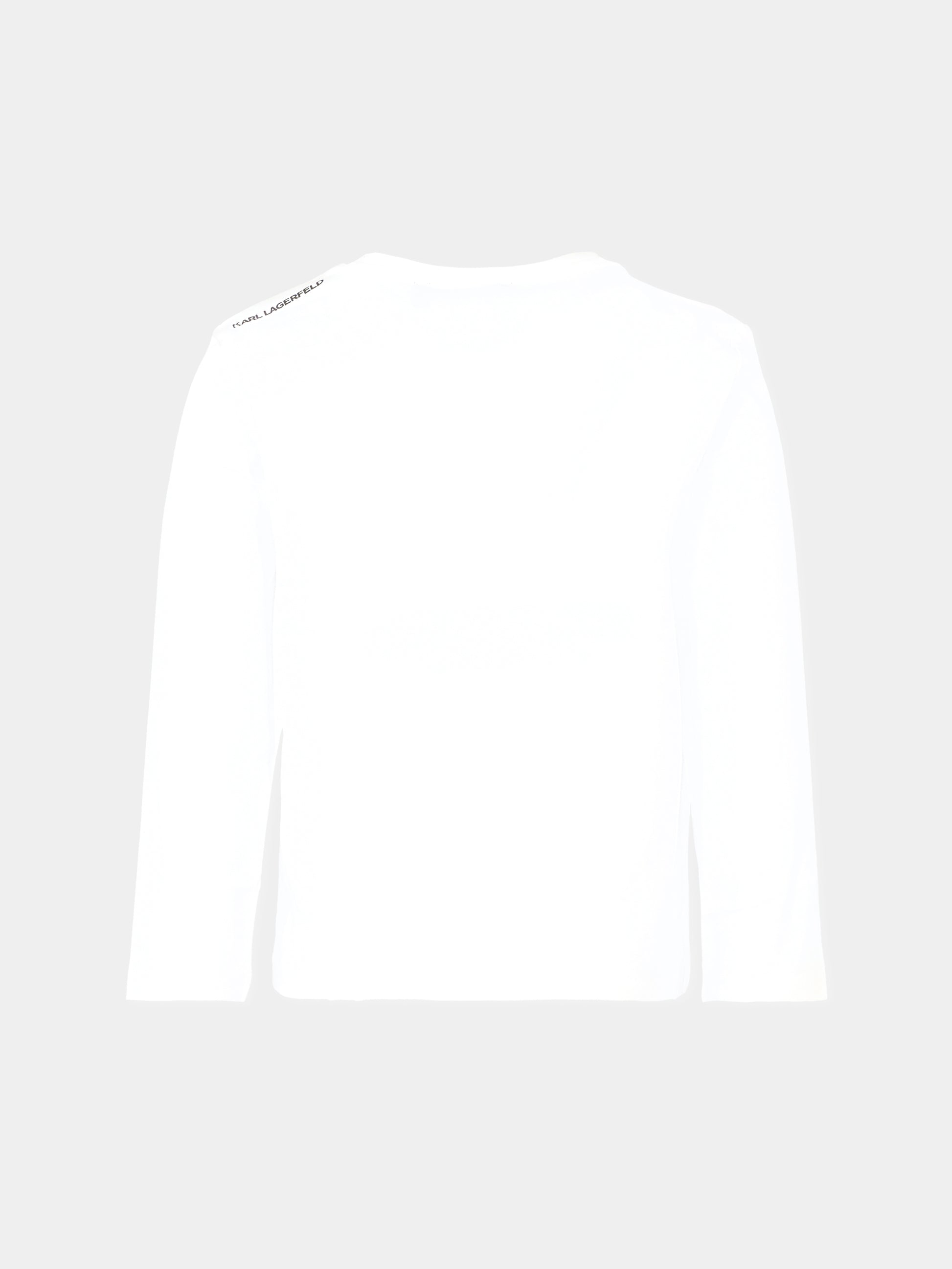 T-shirt bianca per bambini con Karl Lagerfeld,Karl Lagerfeld Kids,Z30953 10P