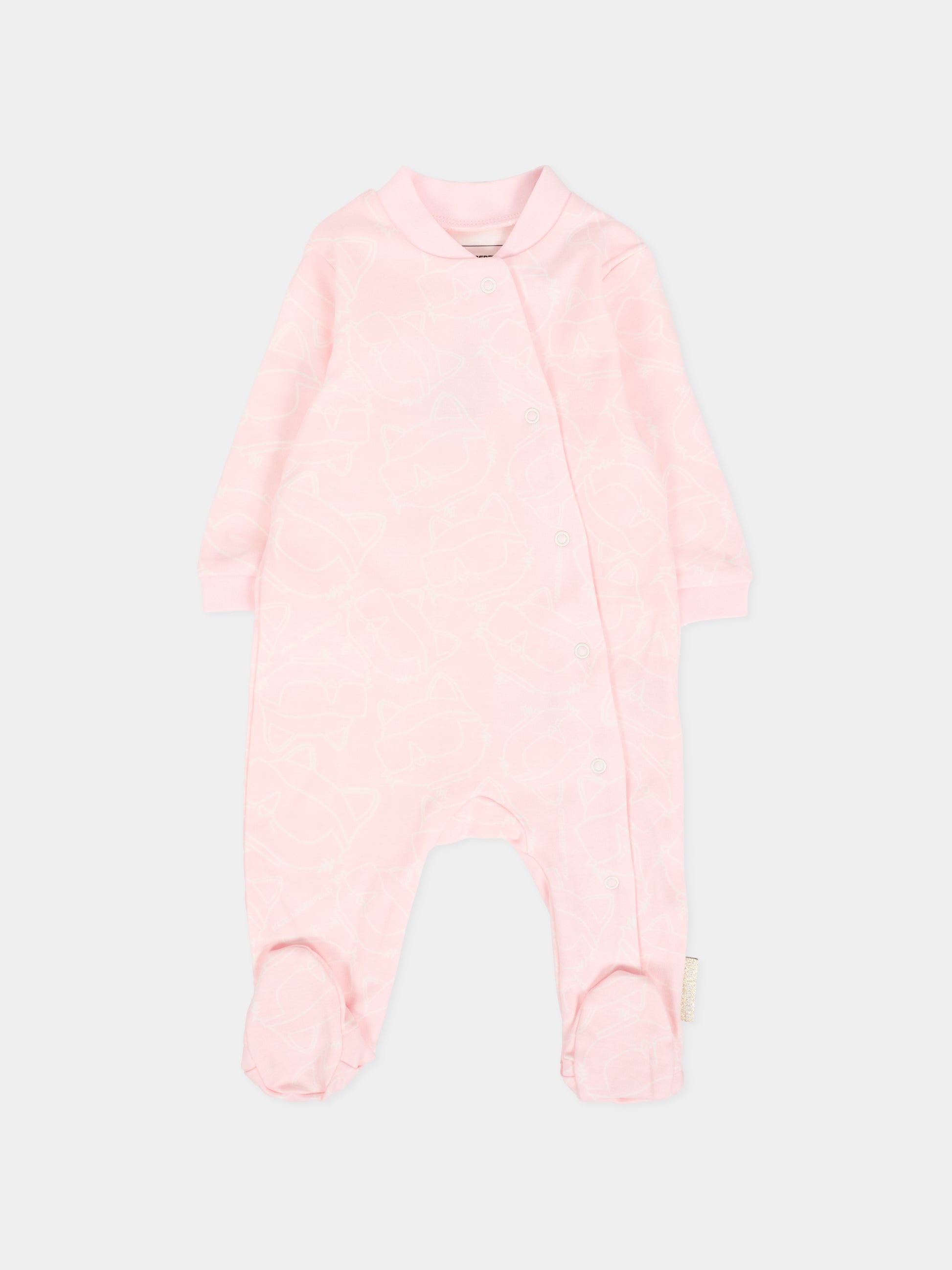 Set tutina rosa per neonata con Choupette,Karl Lagerfeld Kids,Z30968 N74
