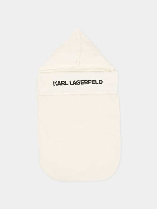 Sacco nanna avorio per neonati con logo,Karl Lagerfeld Kids,Z30997 195