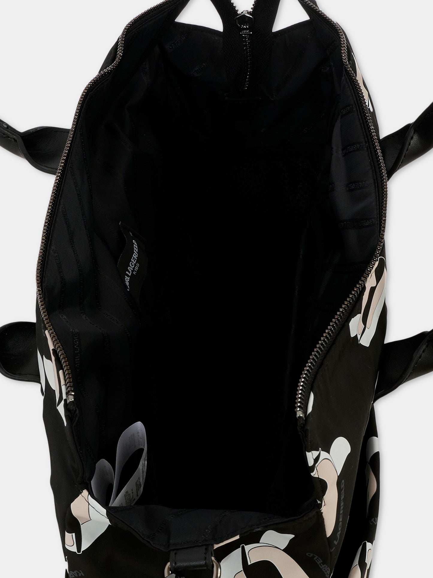 Borsa mamma nera per neonati con Karl Lagerfeld,Karl Lagerfeld Kids,Z30998 09B