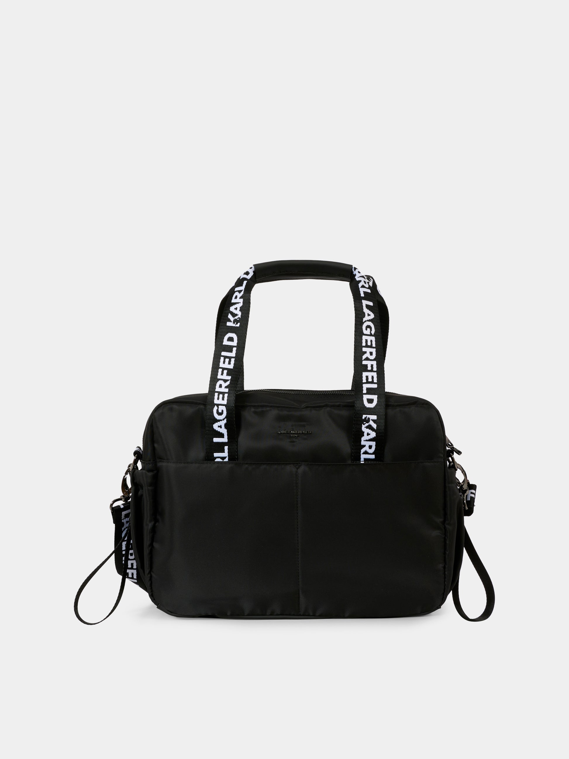 Borsa mamma nera con Karl Lagerfeld e logo,Karl Lagerfeld Kids,Z30999 09B