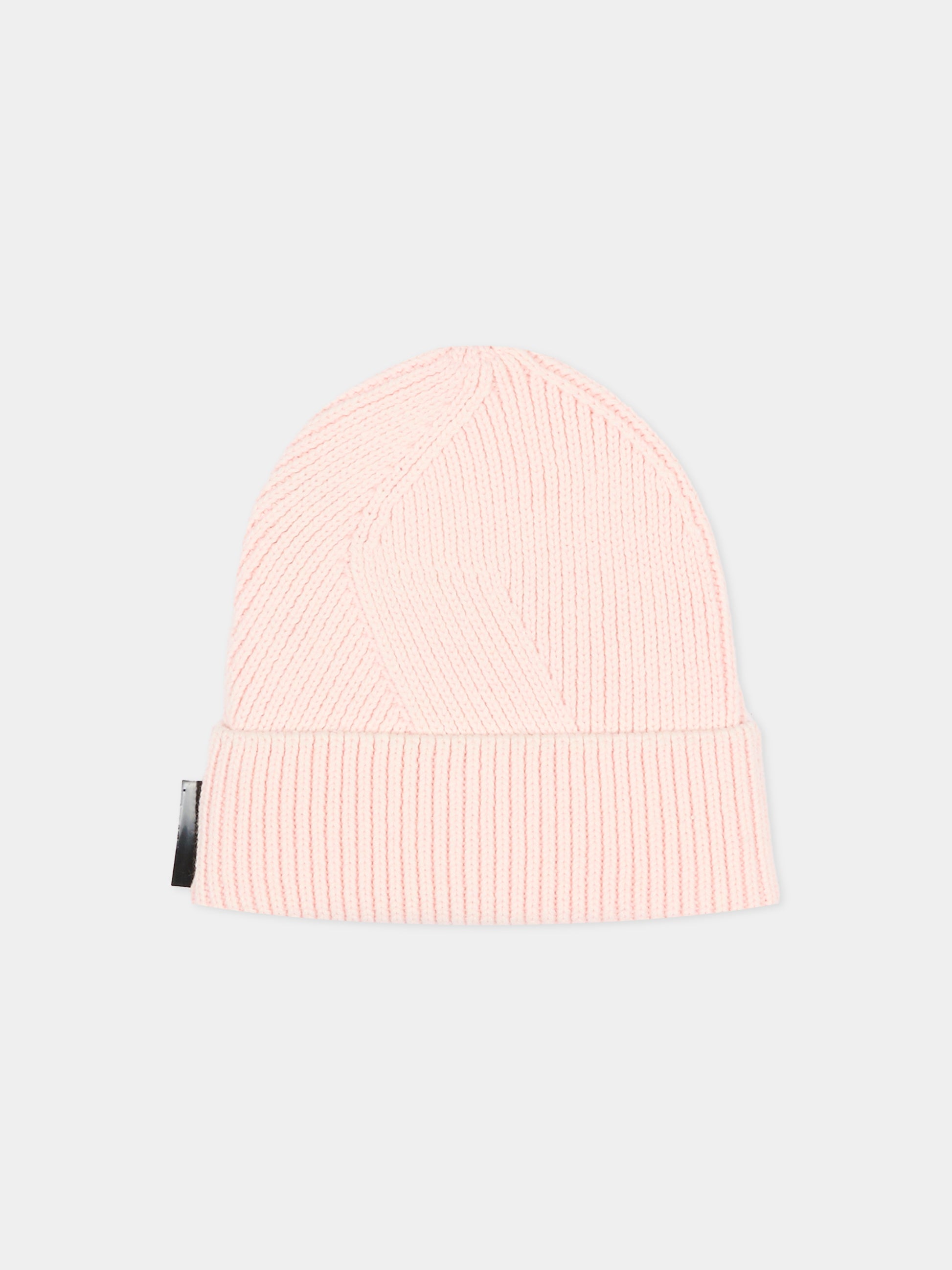 Berretto rosa per bambina con Choupette e Karl Lagerfeld,Karl Lagerfeld Kids,Z31002 47P