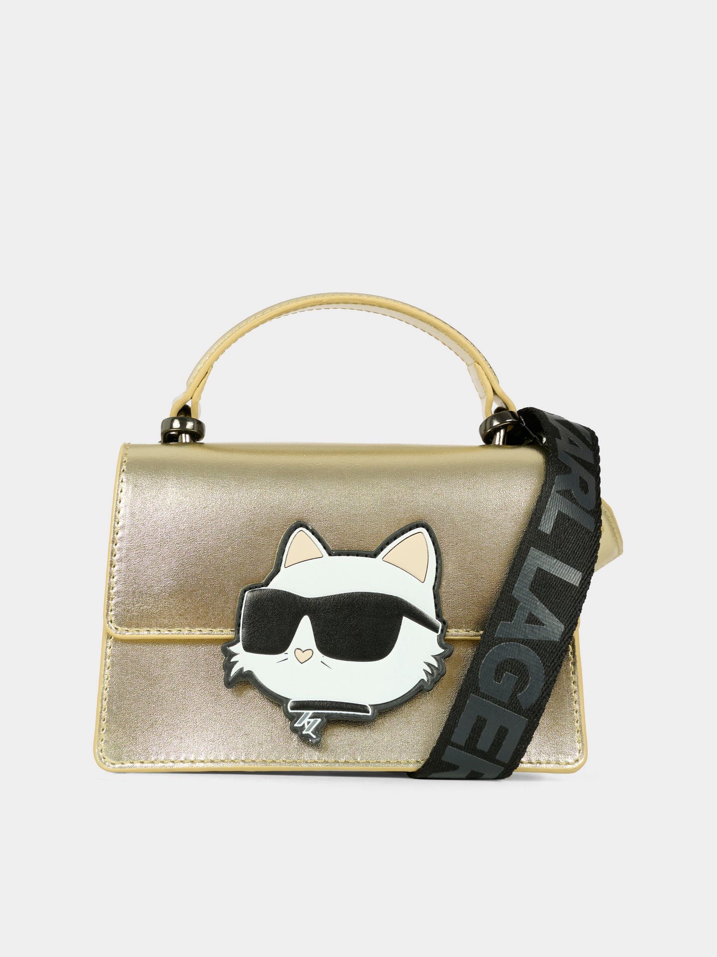 Borsa oro per bambina con Choupette,Karl Lagerfeld Kids,Z31025 576