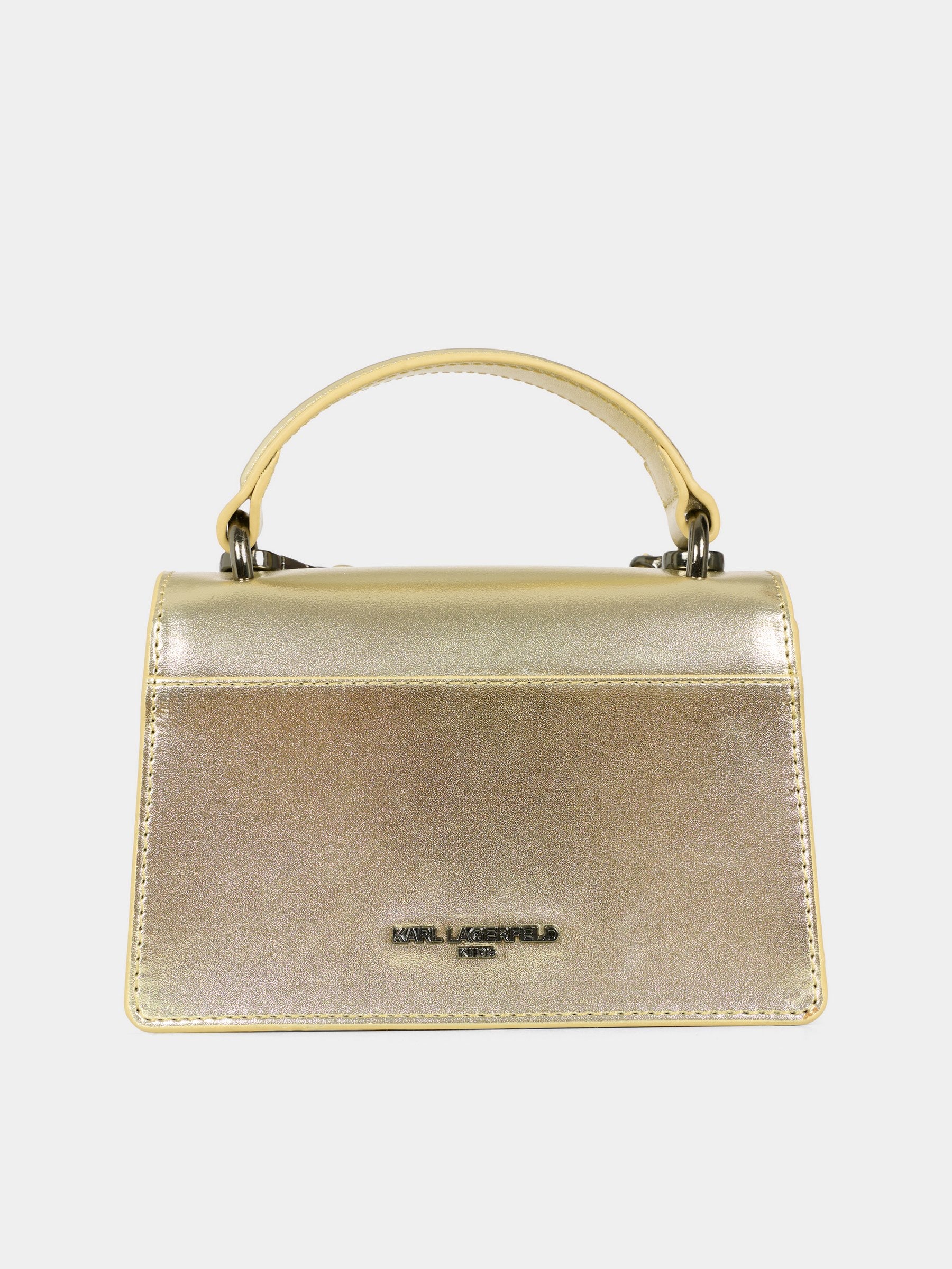Borsa oro per bambina con Choupette,Karl Lagerfeld Kids,Z31025 576