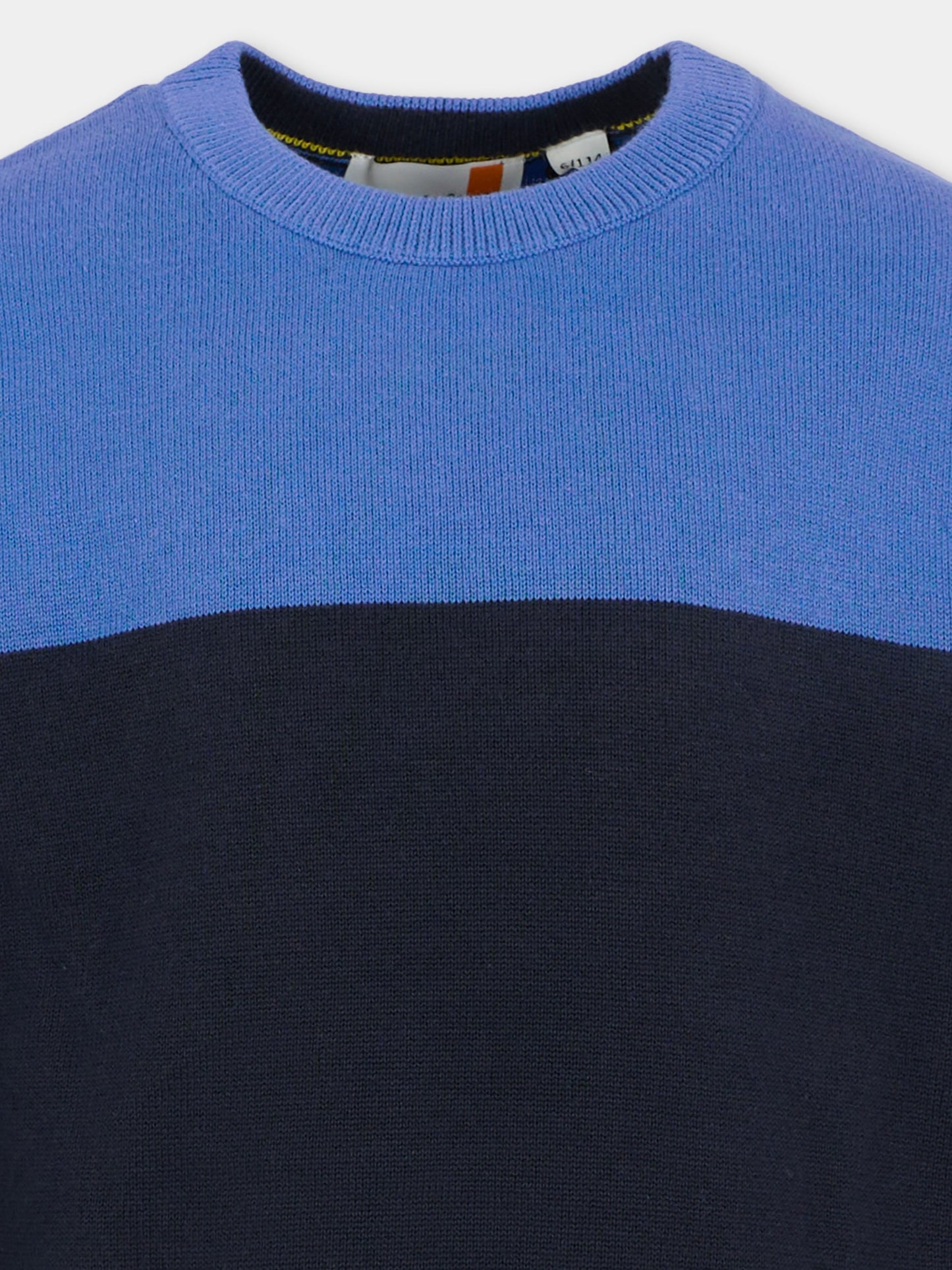 Maglione blu per bambino con patch,Timberland,T60568 85T