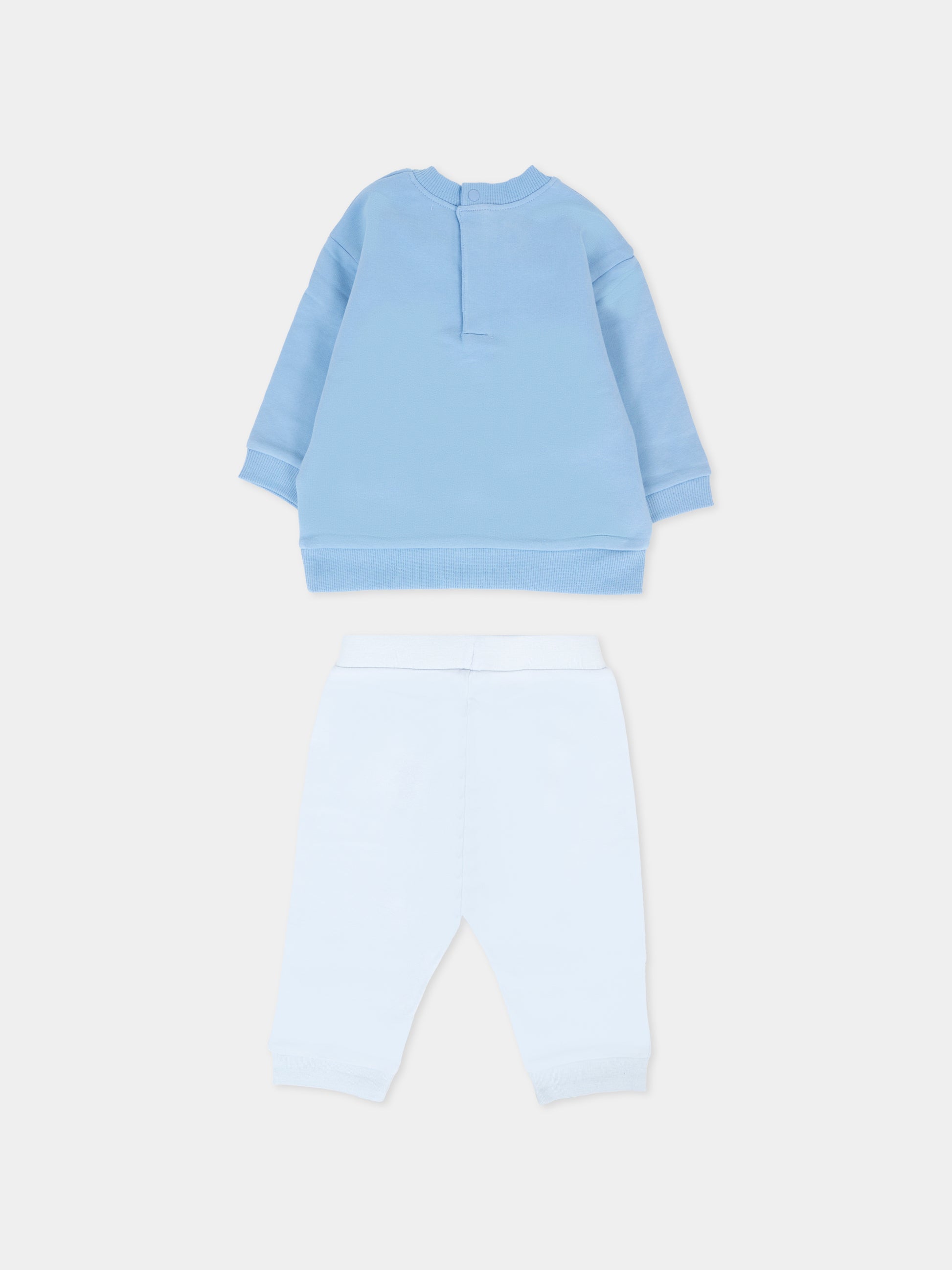 Completo azzurro per neonato con tigre,Kenzo Kids,K61242 77A