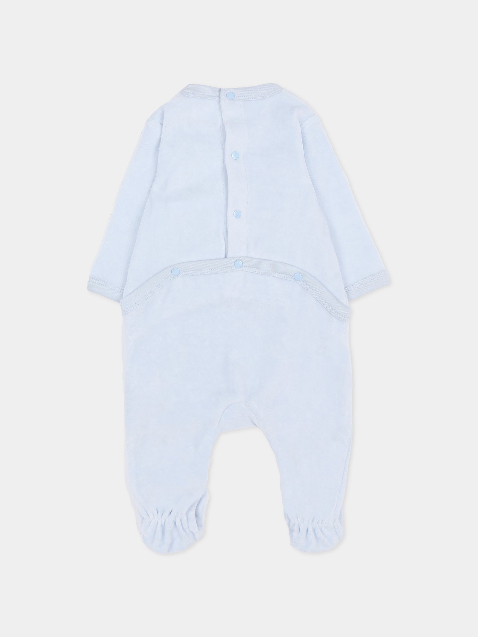 Set tutina celeste per neonato con elefante,Kenzo Kids,K61248 771