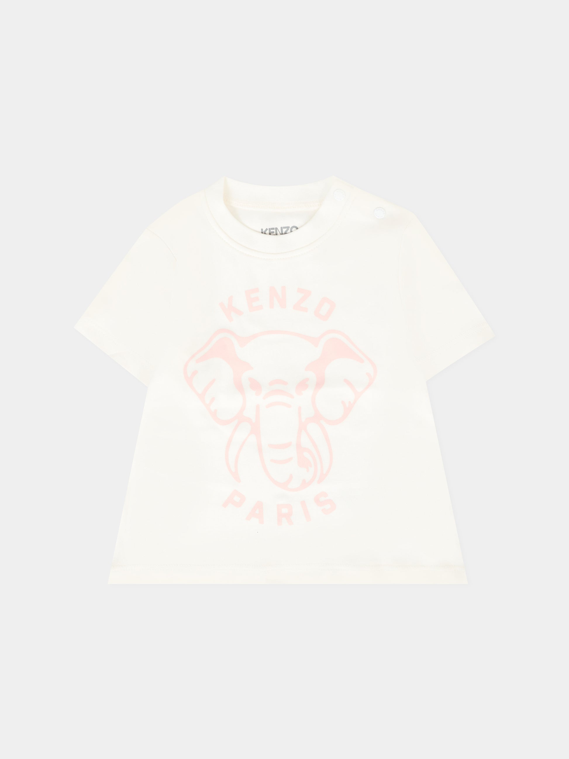Completo rosa per neonata con elefante,Kenzo Kids,K61252 46T