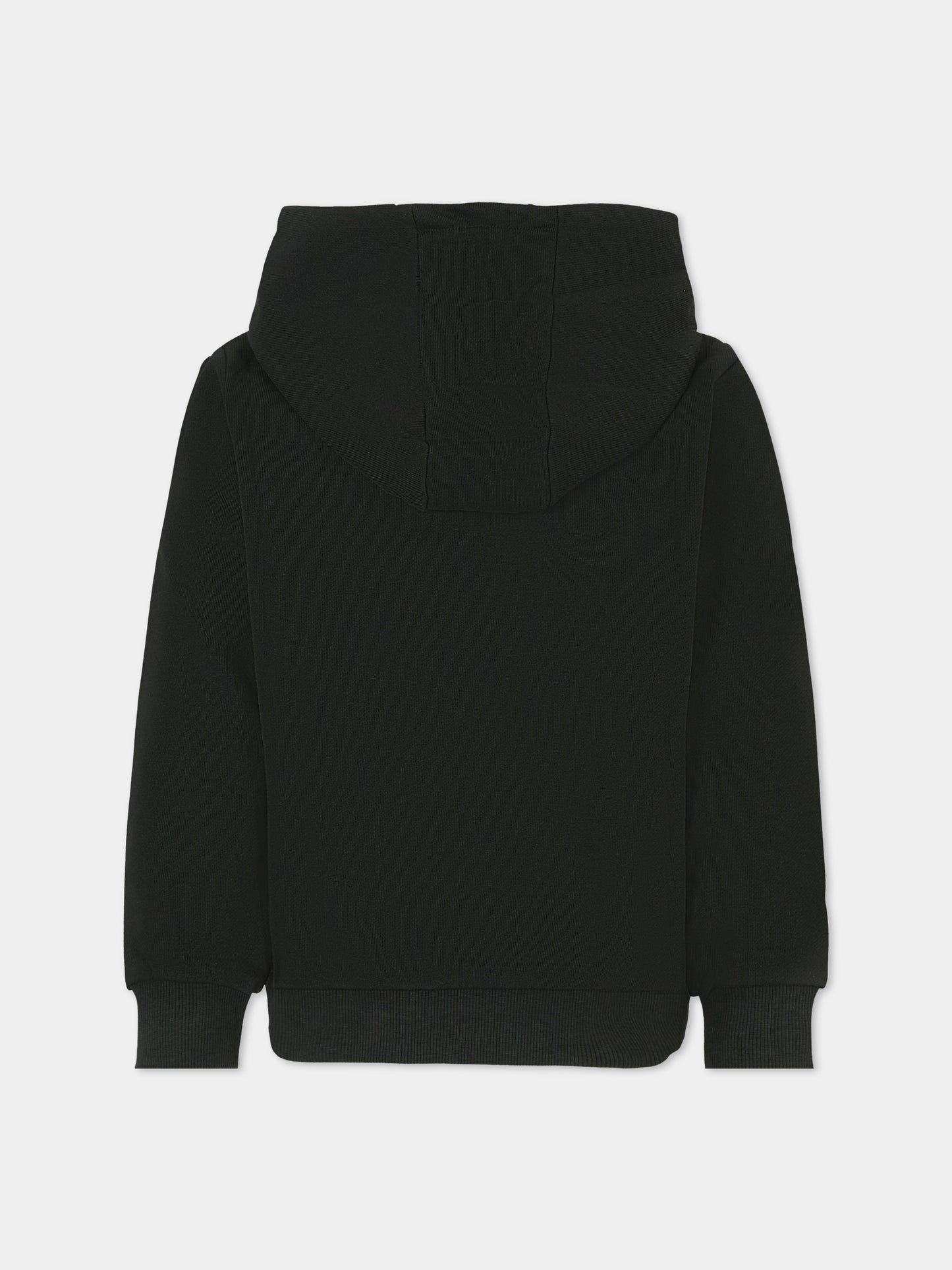 Felpa nera per bambino con elefante,Kenzo Kids,K61437 095