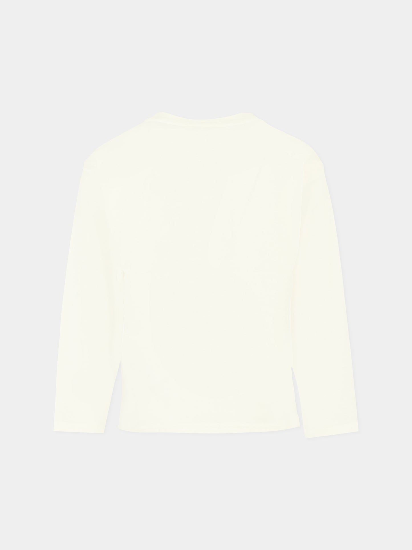 T-shirt bianca per bambina con papavero,Kenzo Kids,K61482 117