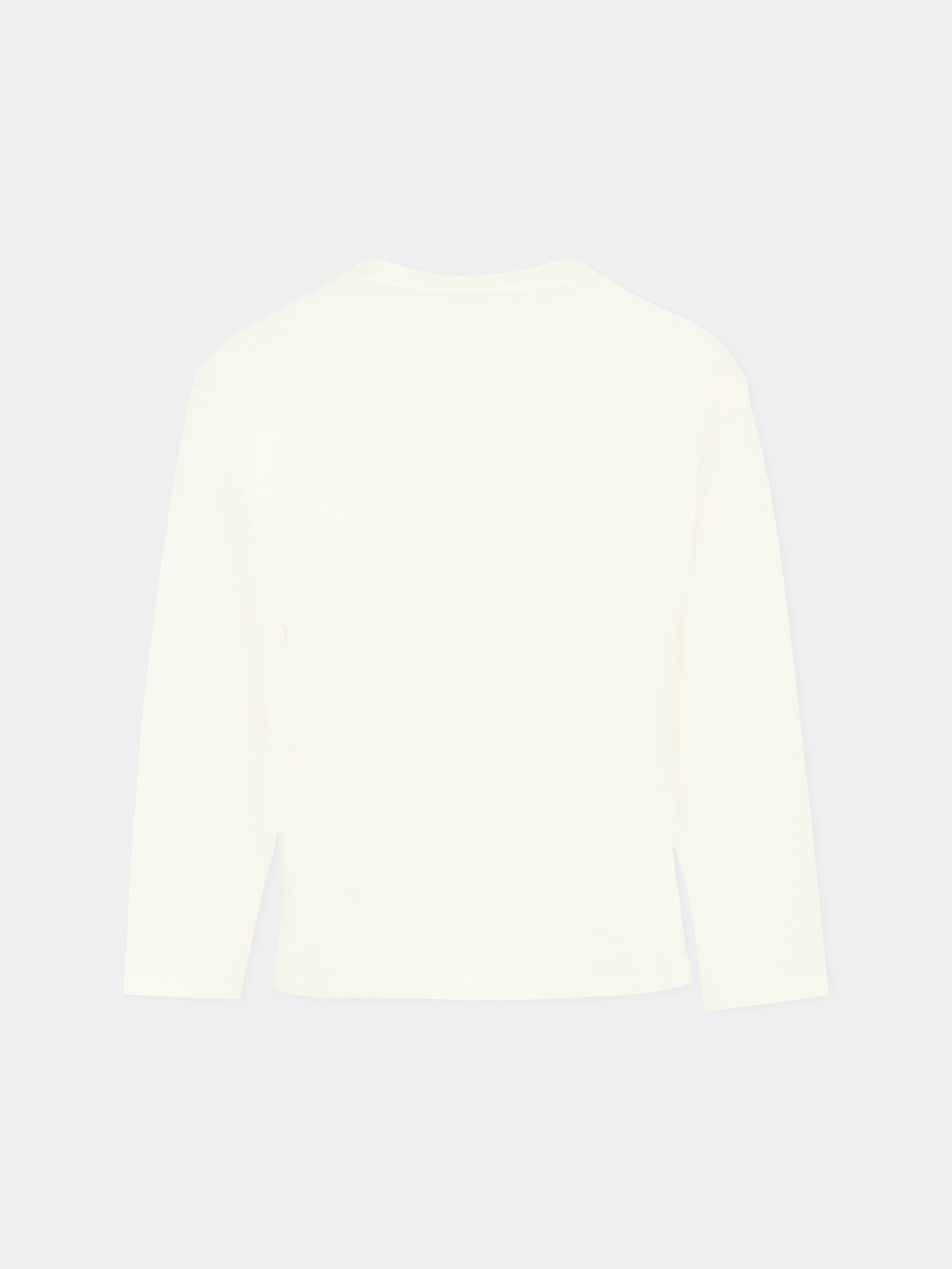 T-shirt bianca per bambina con papavero,Kenzo Kids,K61482 117